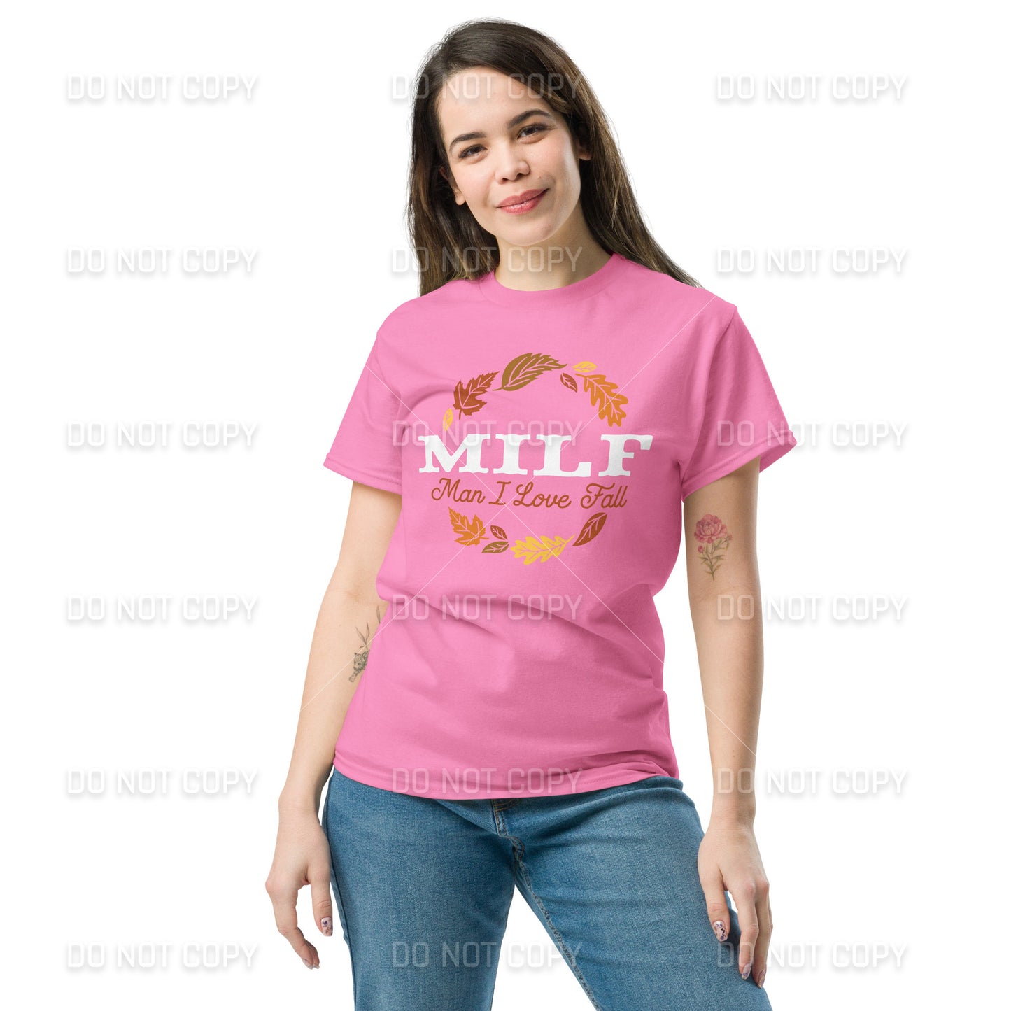 Fall Apparel - Fall MILF -Man I Love Fall T-Shirt - White Printed - Youth & Adult Sizes