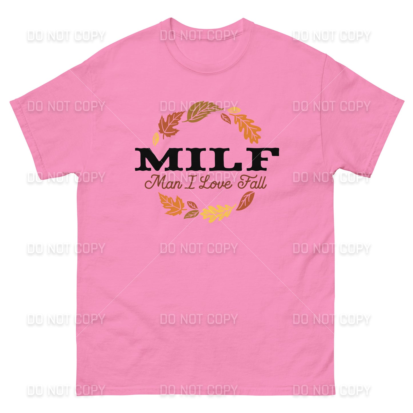 Fall Apparel - Fall MILF -Man I Love Fall - T-Shirt - Black Printed - Youth & Adult Sizes
