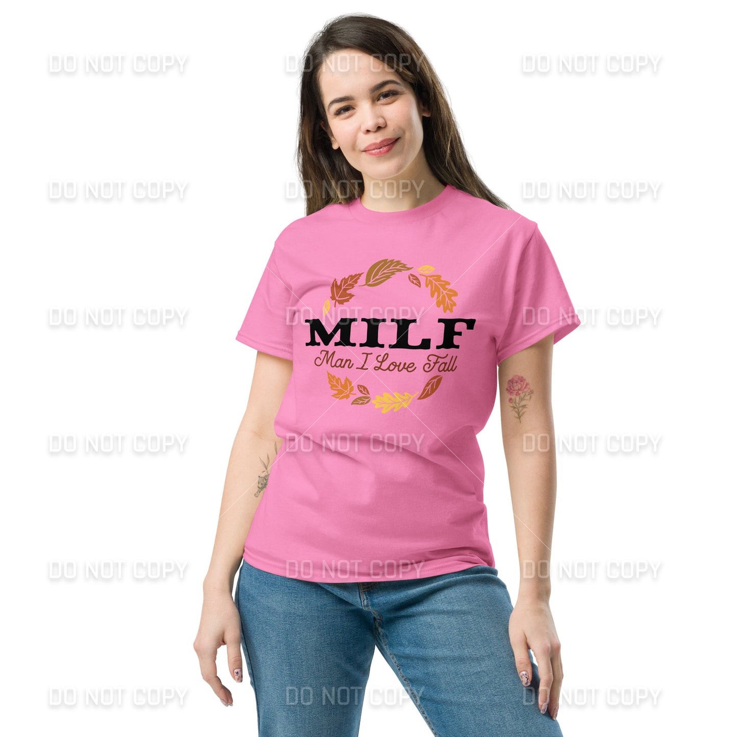 Fall Apparel - Fall MILF -Man I Love Fall - T-Shirt - Black Printed - Youth & Adult Sizes
