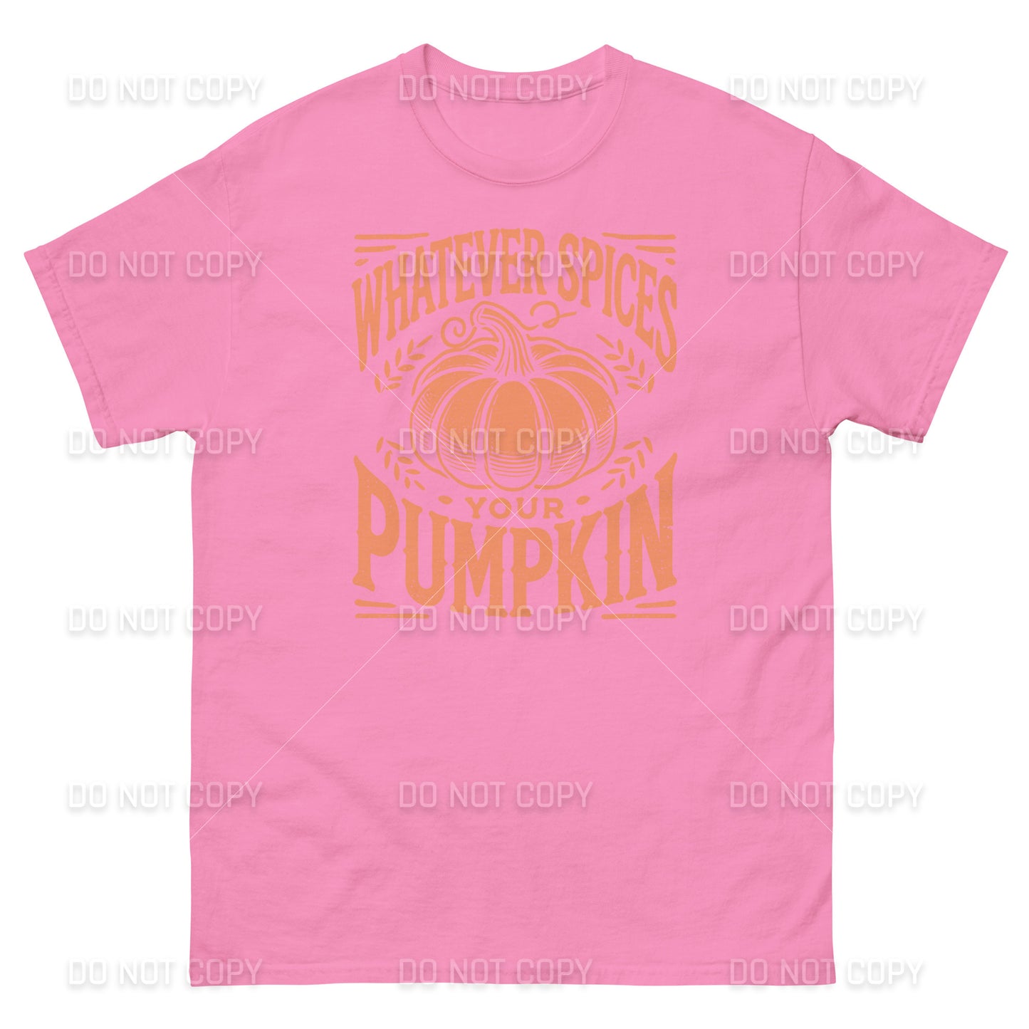 Fall Apparel - Fall - Whatever Spices your Pumpkin T-Shirt - Distressed Orange Printed - Youth & Adult Sizes