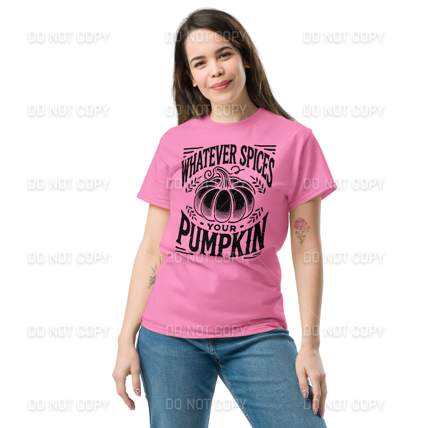Fall Apparel - Fall - Whatever Spices your Pumpkin T-Shirt - Distressed Black Printed - Youth & Adult Sizes
