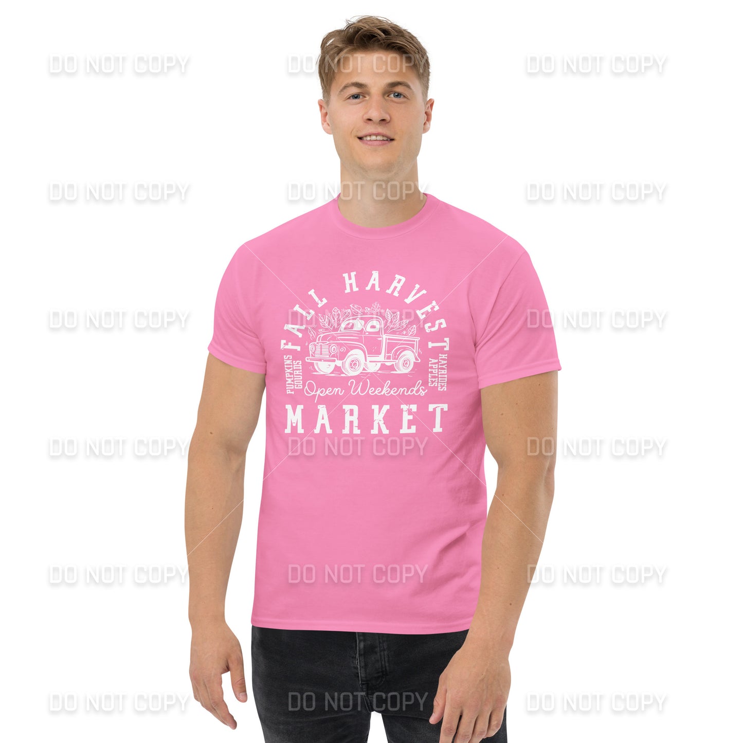 Fall Apparel - Fall Harvest Market T-Shirt - White Printed - Youth & Adult Sizes