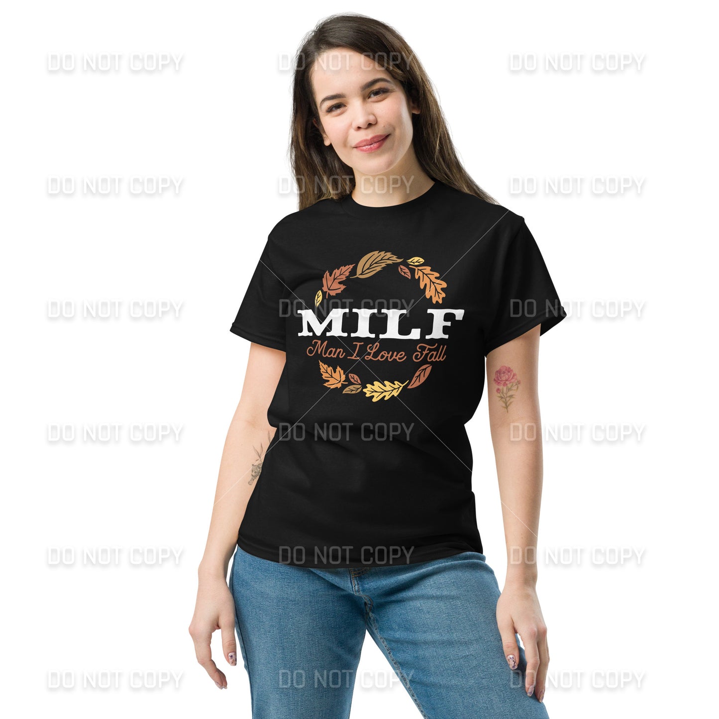 Fall Apparel - Fall MILF -Man I Love Fall T-Shirt - White Printed - Youth & Adult Sizes