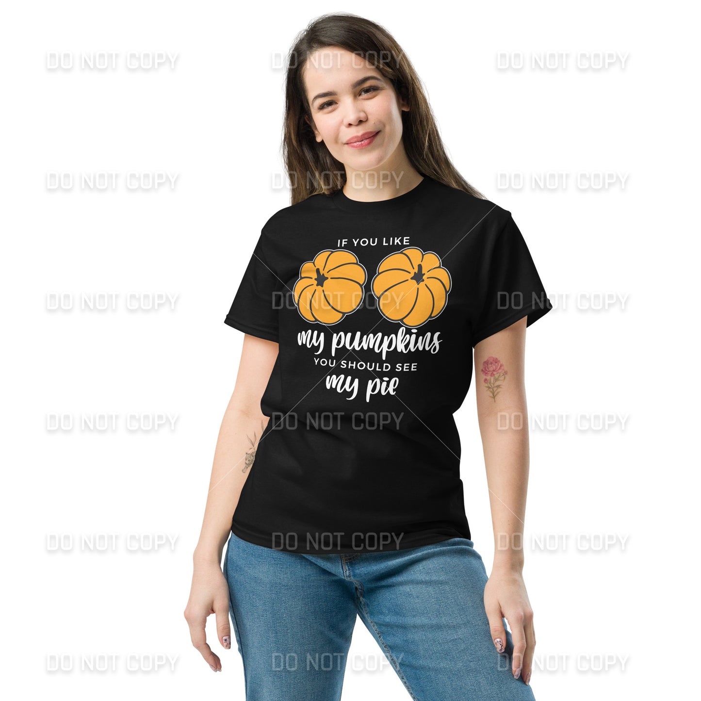 Fall Apparel - Fall - If you like my Pumpkins, You should see my Pie T-Shirt - White Printed - Youth & Adult Sizes