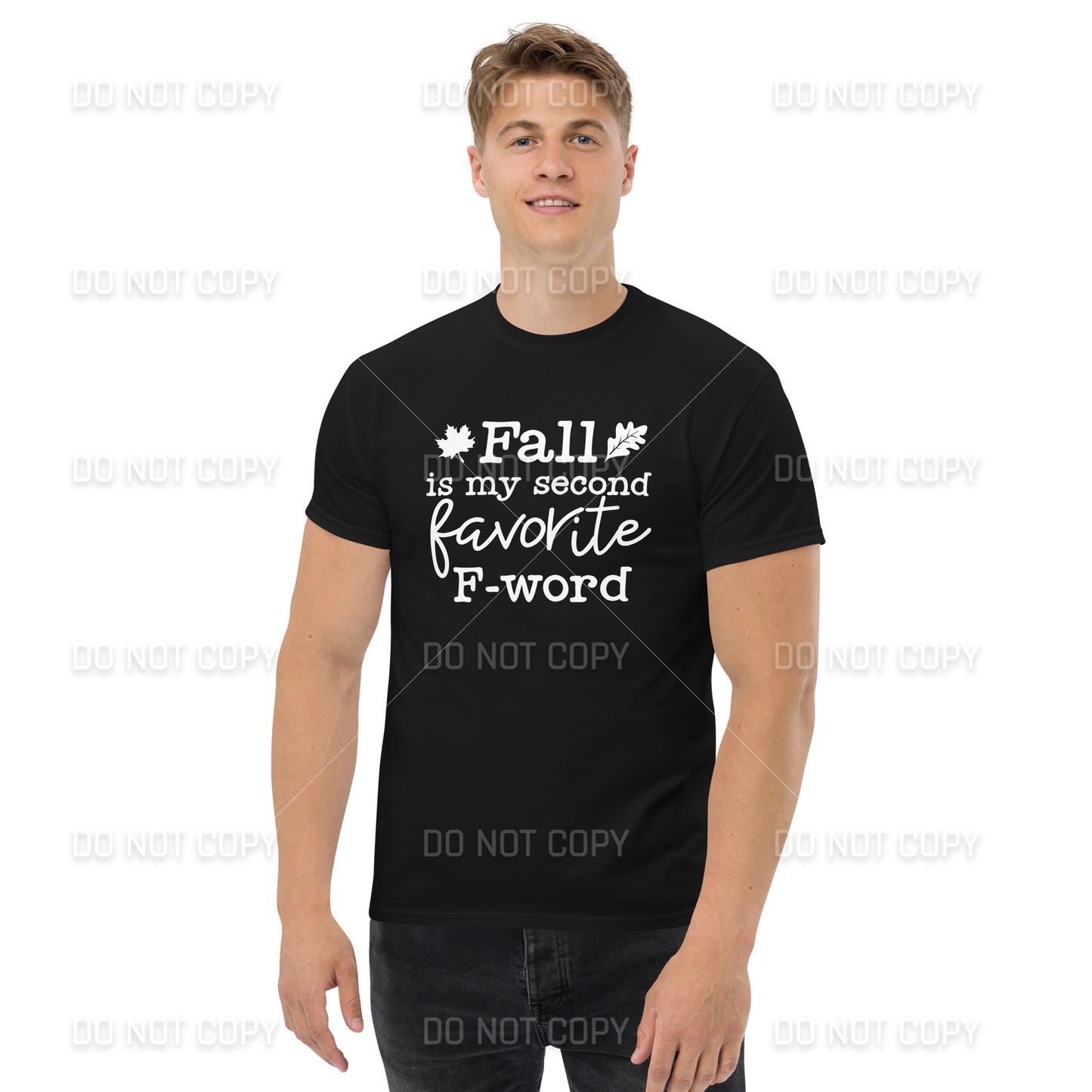 Fall Apparel - Fall, My Second Favorite F-Word T-Shirt - White Printed - Youth & Adult Sizes