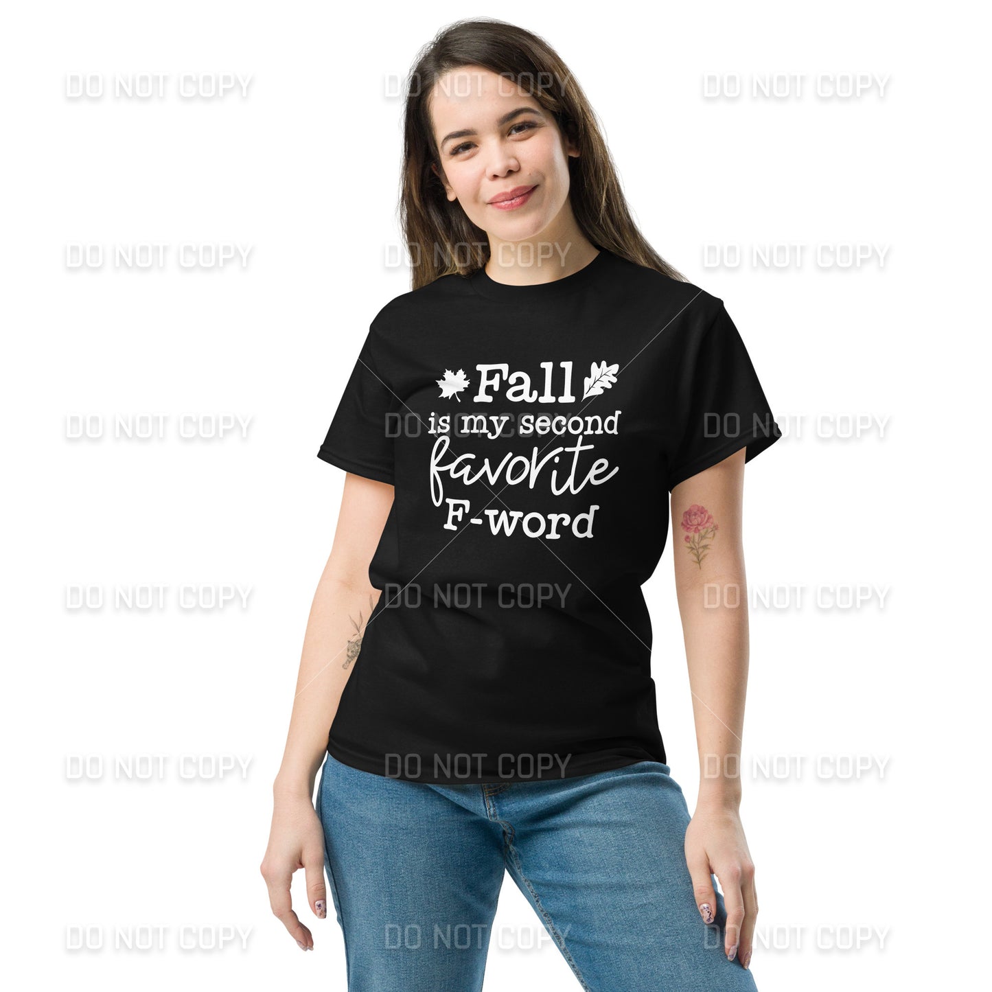 Fall Apparel - Fall, My Second Favorite F-Word T-Shirt - White Printed - Youth & Adult Sizes