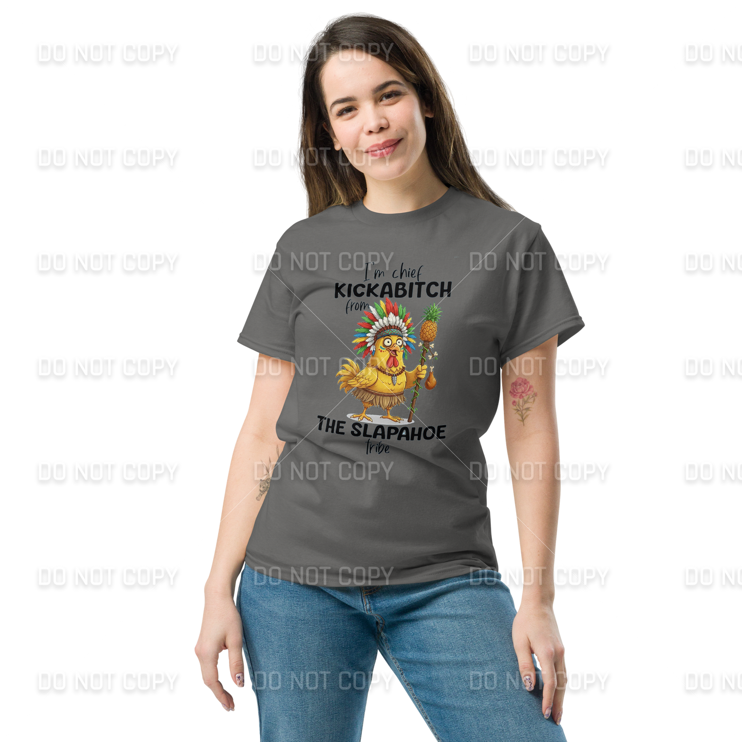 Funny - Chief Kickabitch T-Shirt - Adult Sizes
