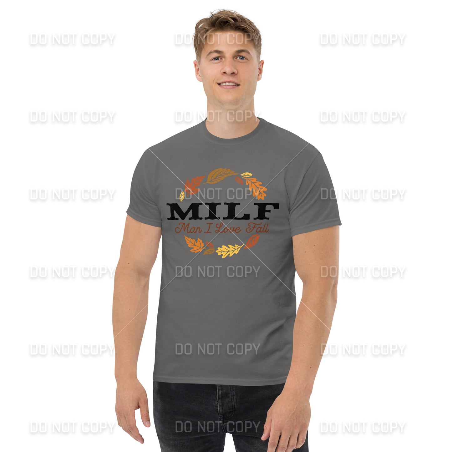 Fall Apparel - Fall MILF -Man I Love Fall - T-Shirt - Black Printed - Youth & Adult Sizes