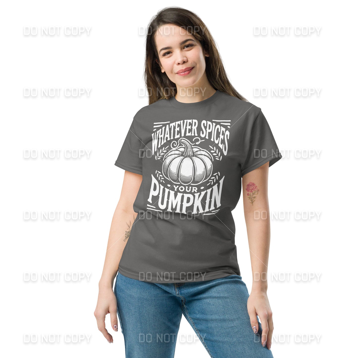 Fall Apparel - Fall - Whatever Spices your Pumpkin T-Shirt - White Printed - Youth & Adult Sizes
