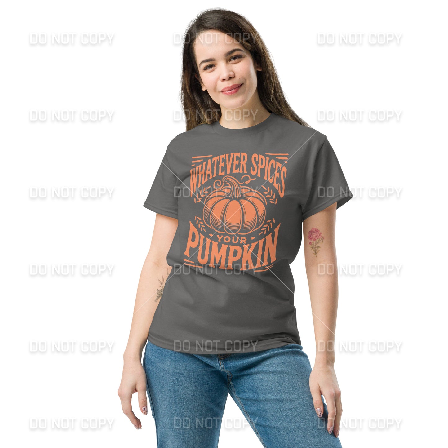 Fall Apparel - Fall - Whatever Spices your Pumpkin T-Shirt - Orange Printed - Youth & Adult Sizes