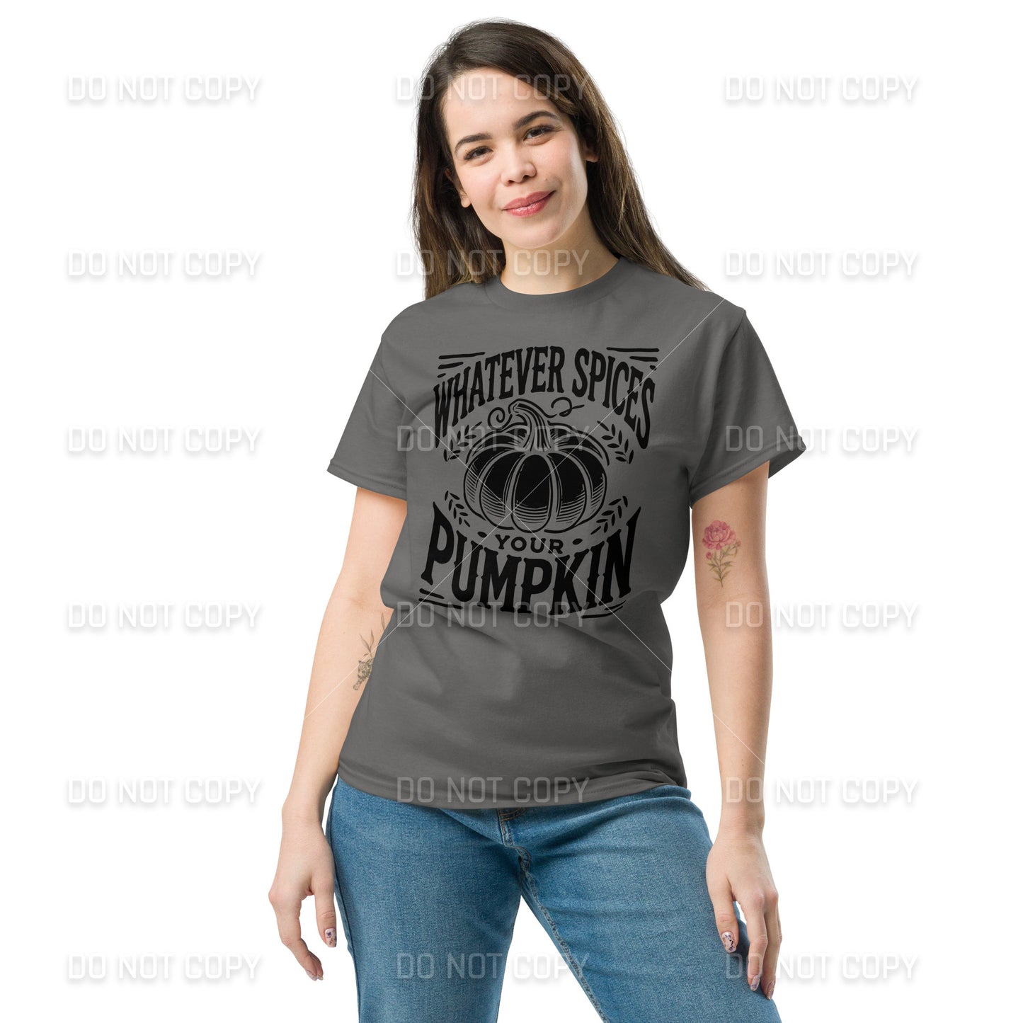 Fall Apparel - Fall - Whatever Spices your Pumpkin T-Shirt - Black Printed - Youth & Adult Sizes