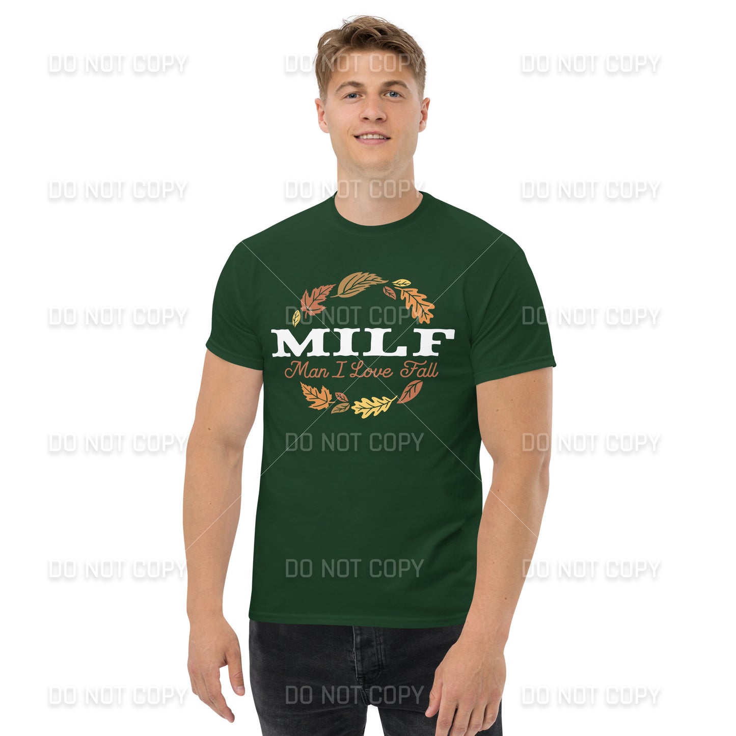 Fall Apparel - Fall MILF -Man I Love Fall T-Shirt - White Printed - Youth & Adult Sizes
