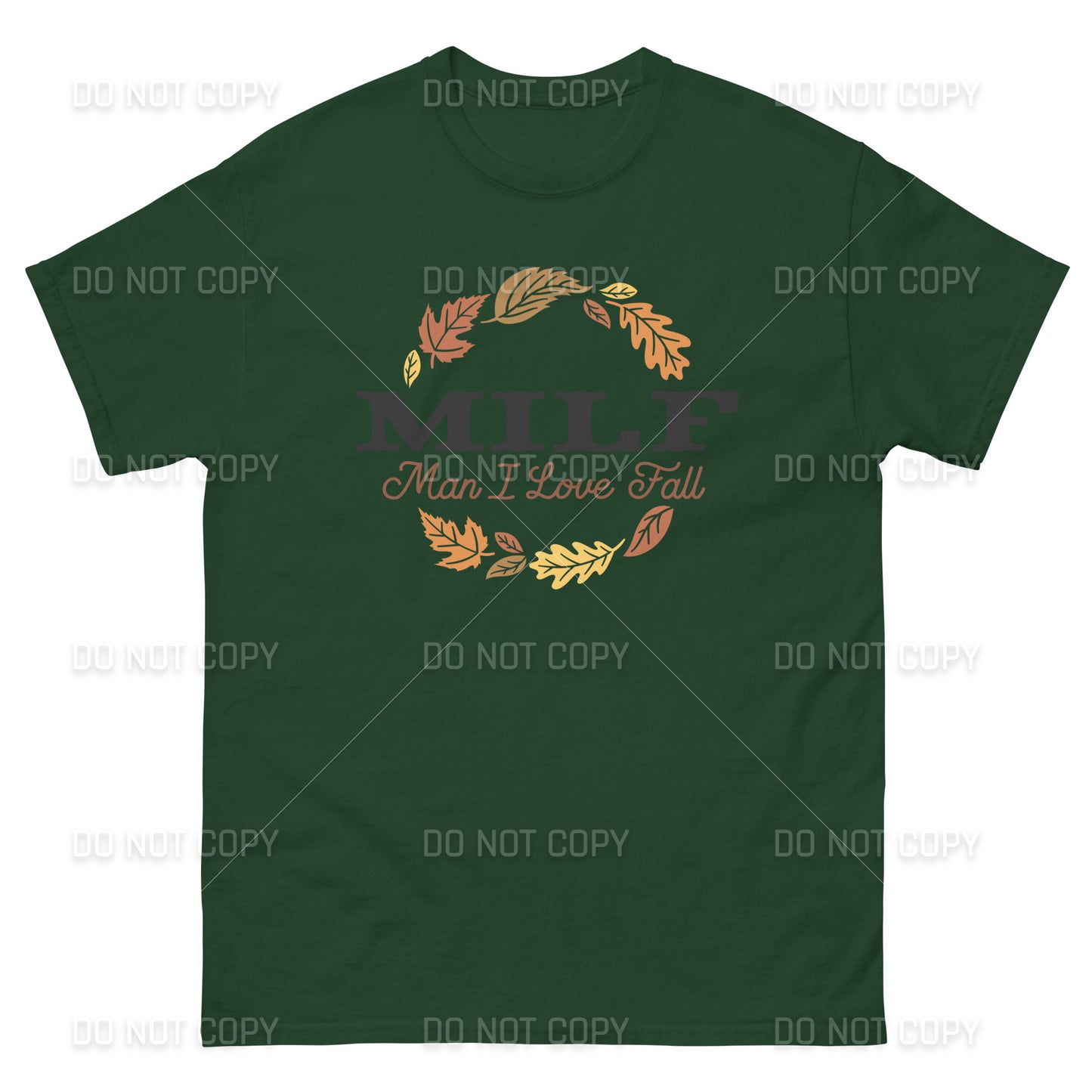 Fall Apparel - Fall MILF -Man I Love Fall - T-Shirt - Black Printed - Youth & Adult Sizes