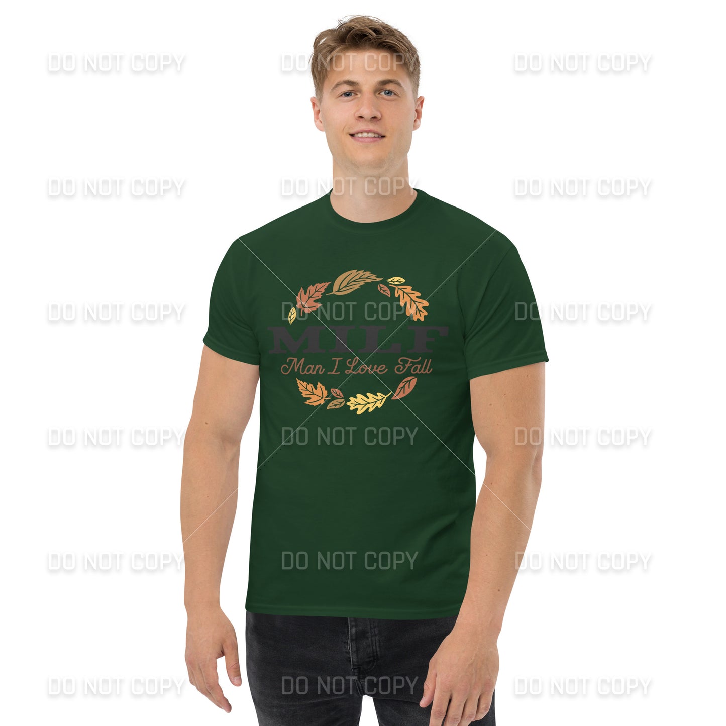 Fall Apparel - Fall MILF -Man I Love Fall - T-Shirt - Black Printed - Youth & Adult Sizes