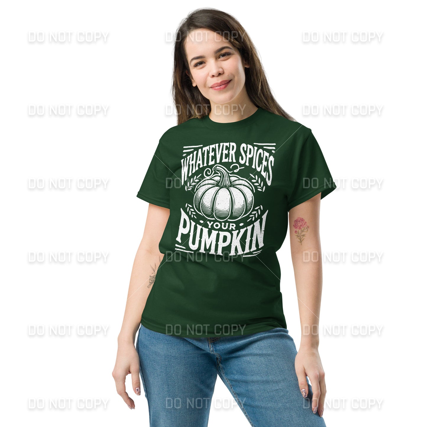 Fall Apparel - Fall - Whatever Spices your Pumpkin T-Shirt - Distressed White Printed - Youth & Adult Sizes