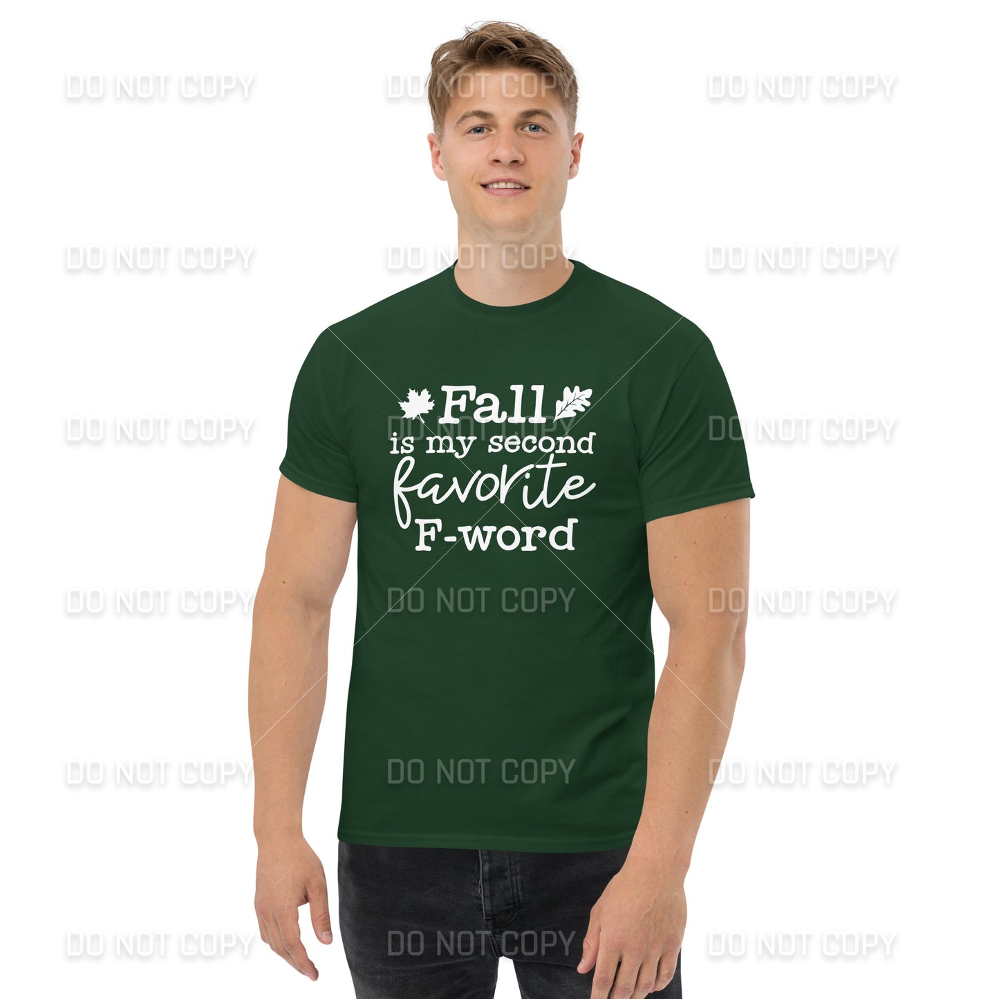 Fall Apparel - Fall, My Second Favorite F-Word T-Shirt - White Printed - Youth & Adult Sizes
