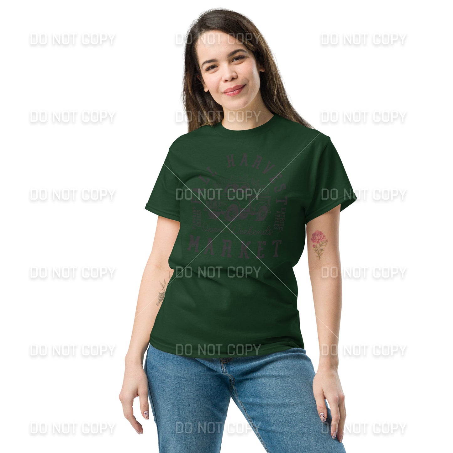 Fall Apparel - Fall Harvest Market T-Shirt - Black Printed - Youth & Adult Sizes