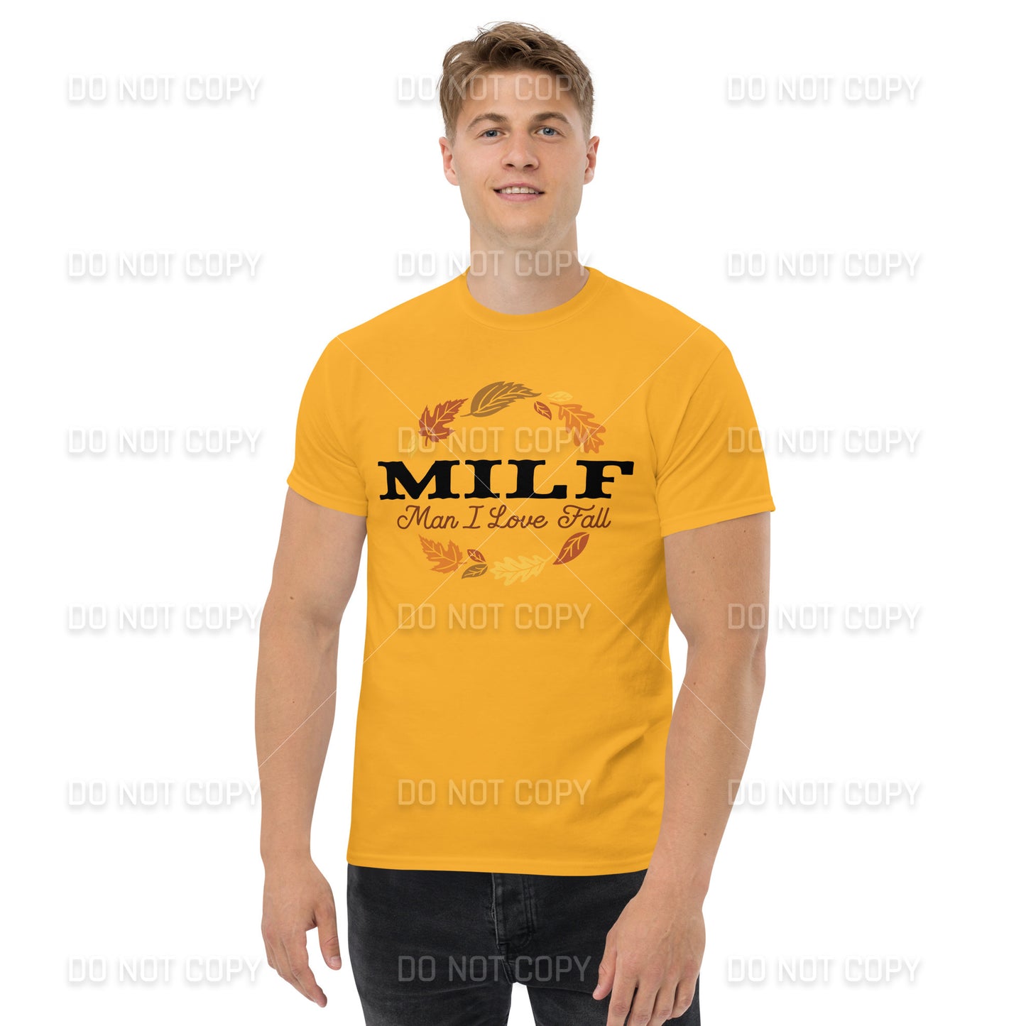 Fall Apparel - Fall MILF -Man I Love Fall - T-Shirt - Black Printed - Youth & Adult Sizes