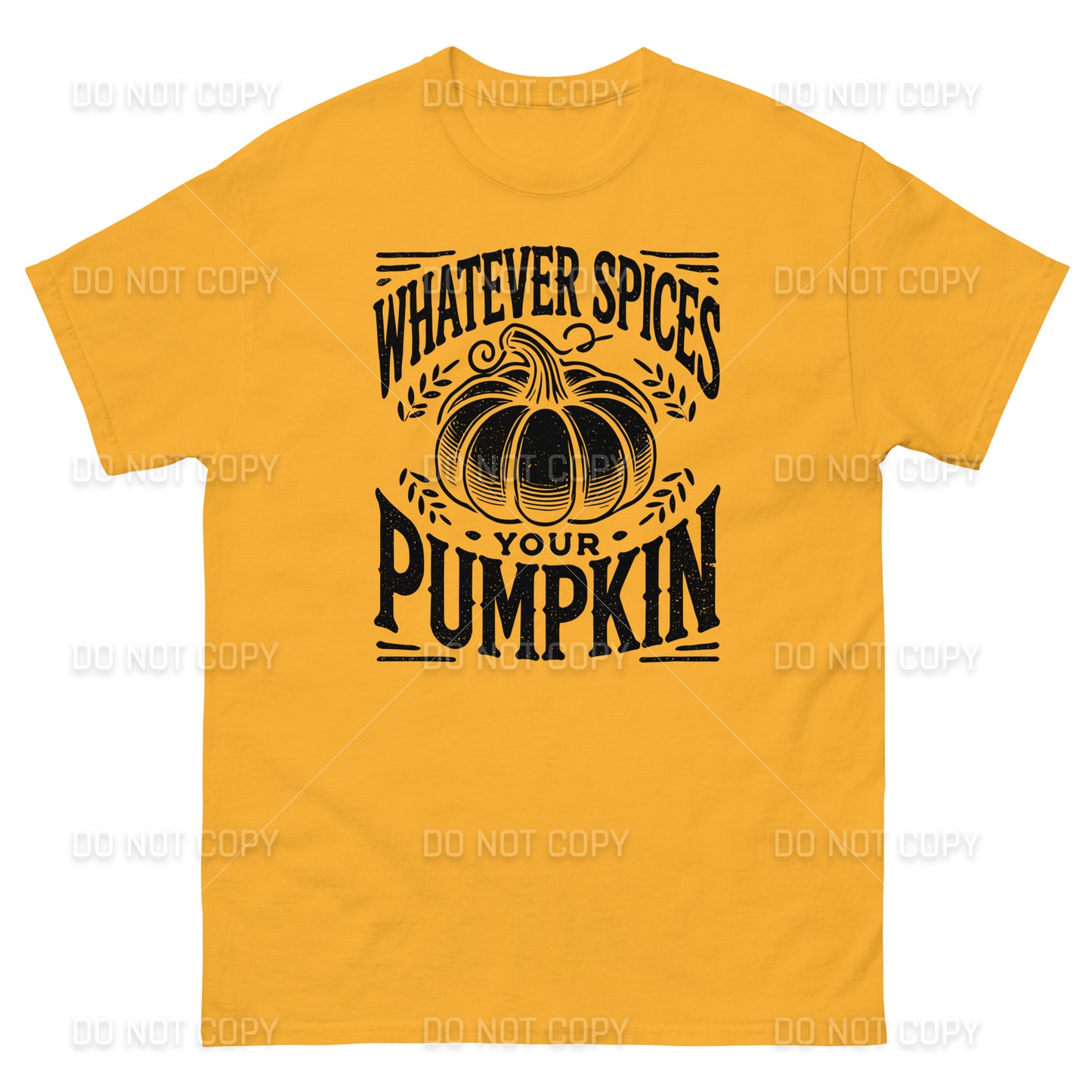 Fall Apparel - Fall - Whatever Spices your Pumpkin T-Shirt - Distressed Black Printed - Youth & Adult Sizes