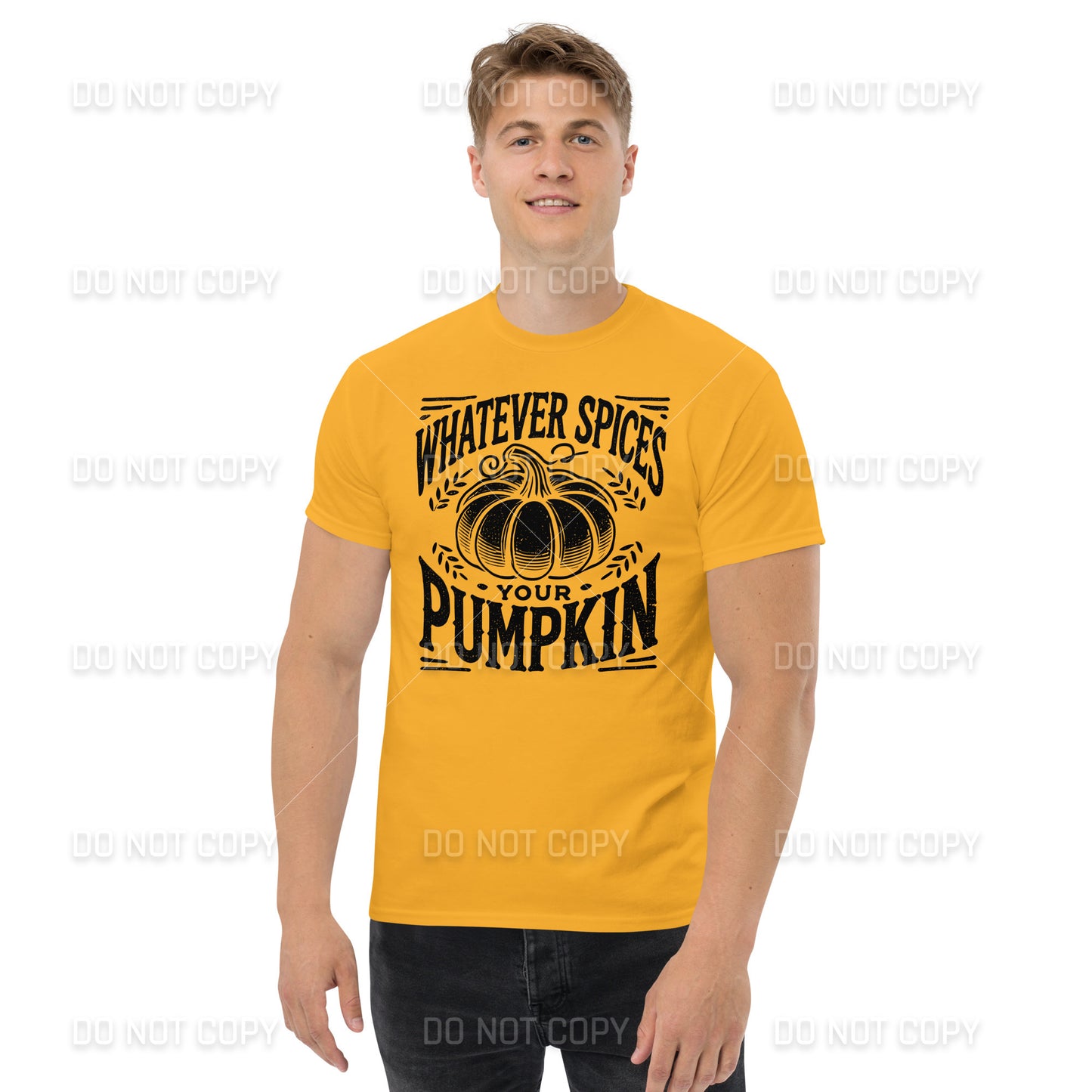 Fall Apparel - Fall - Whatever Spices your Pumpkin T-Shirt - Distressed Black Printed - Youth & Adult Sizes