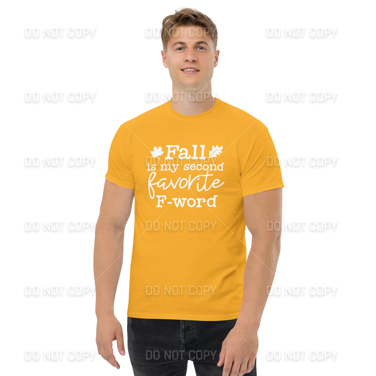 Fall Apparel - Fall, My Second Favorite F-Word T-Shirt - White Printed - Youth & Adult Sizes