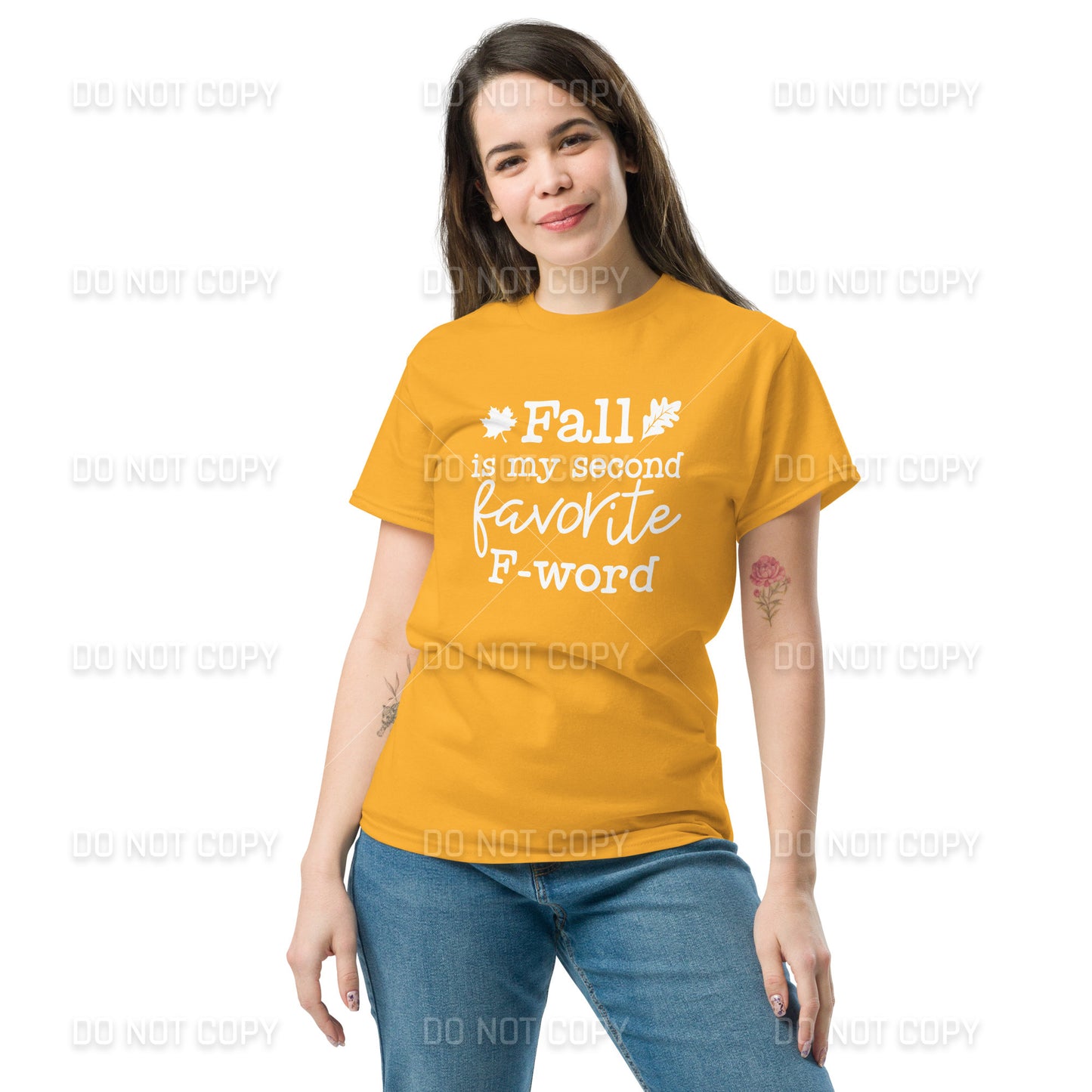 Fall Apparel - Fall, My Second Favorite F-Word T-Shirt - White Printed - Youth & Adult Sizes