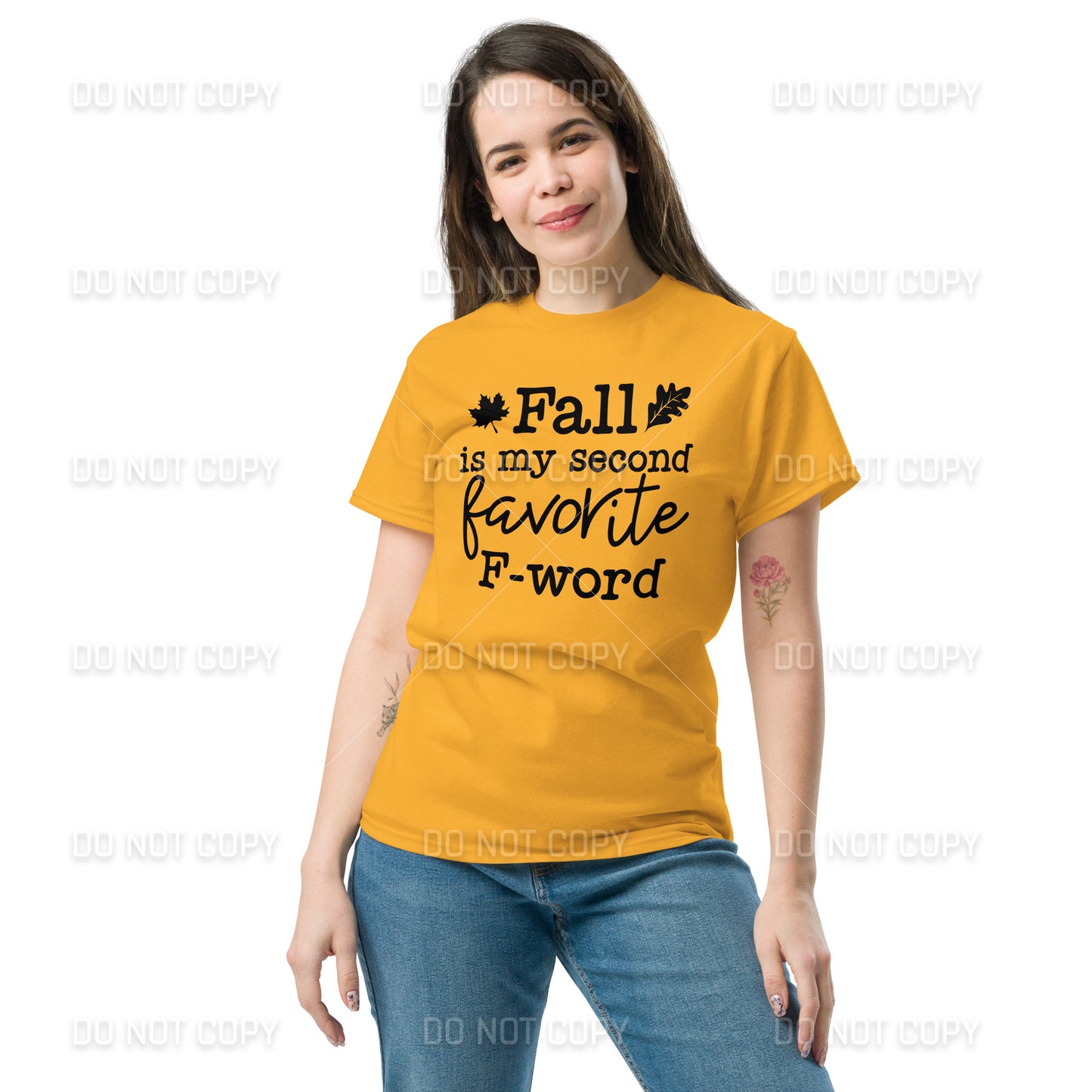 Fall Apparel - Fall, My Second Favorite F-Word T-Shirt - Black Printed - Youth & Adult Sizes