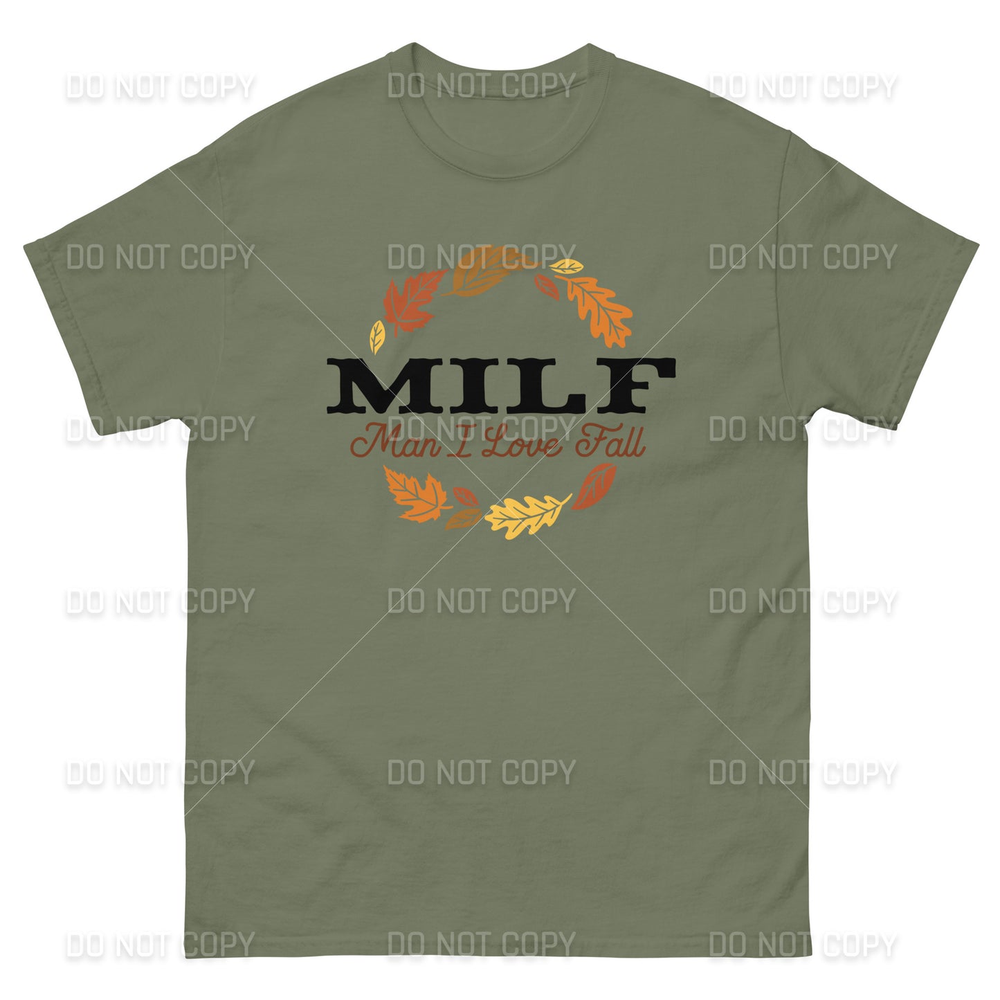 Fall Apparel - Fall MILF -Man I Love Fall - T-Shirt - Black Printed - Youth & Adult Sizes