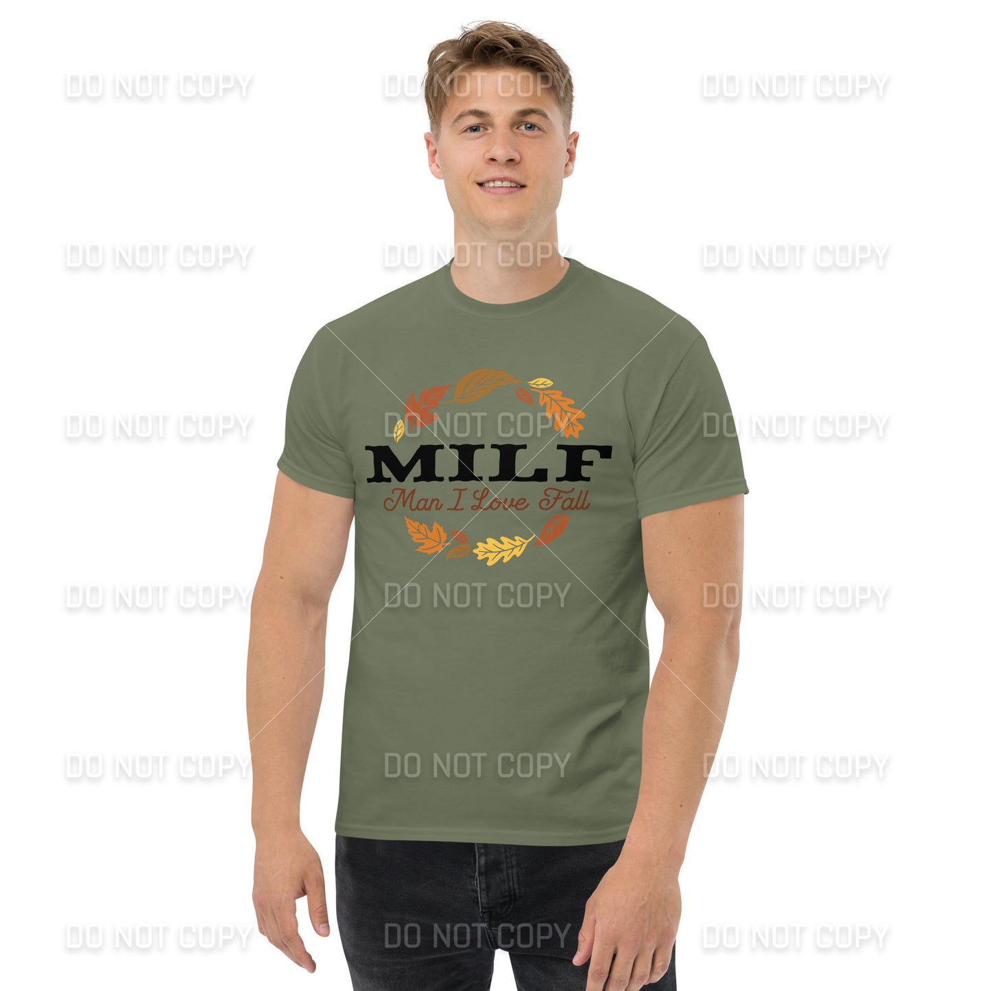 Fall Apparel - Fall MILF -Man I Love Fall - T-Shirt - Black Printed - Youth & Adult Sizes