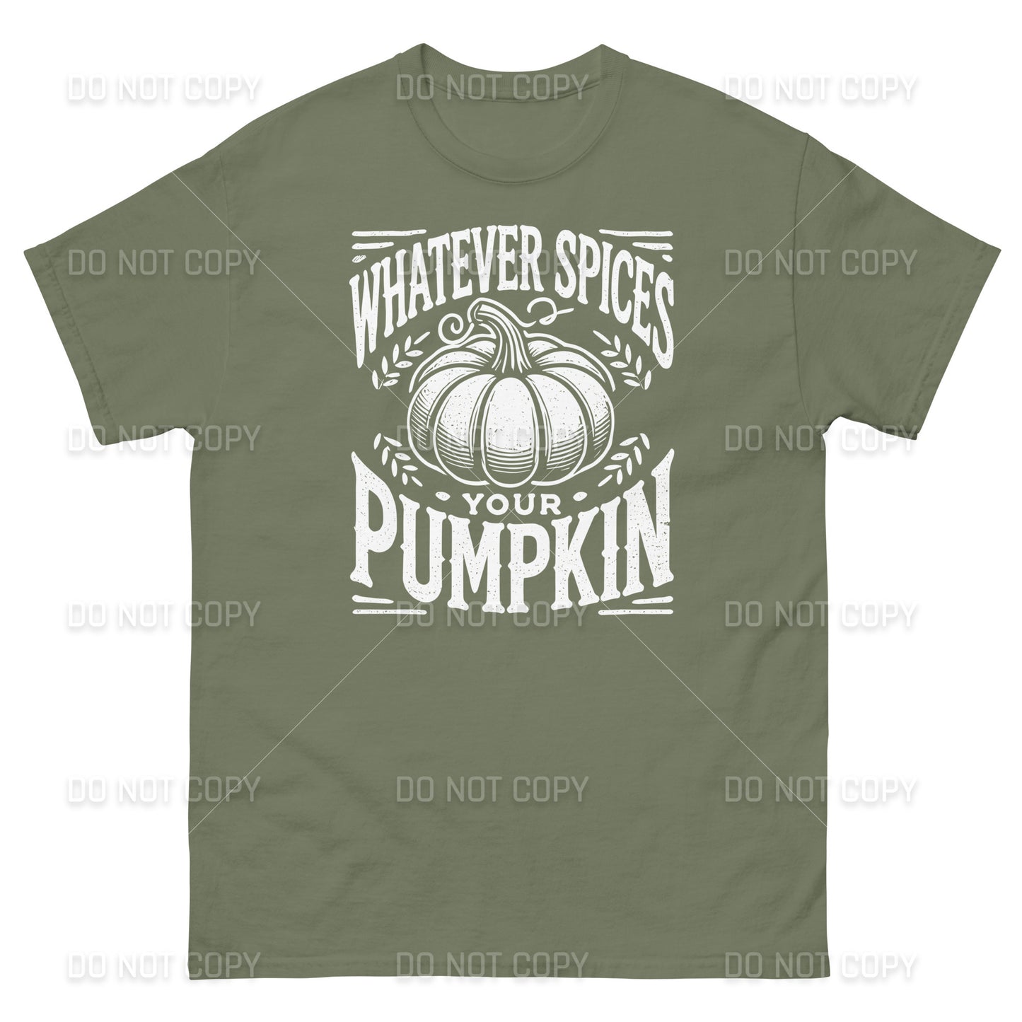 Fall Apparel - Fall - Whatever Spices your Pumpkin T-Shirt - Distressed White Printed - Youth & Adult Sizes