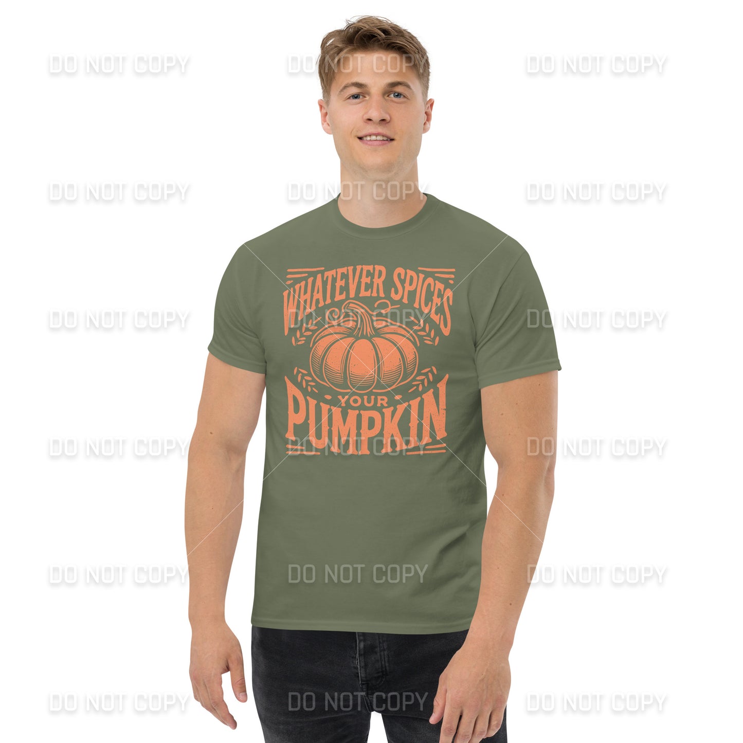 Fall Apparel - Fall - Whatever Spices your Pumpkin T-Shirt - Distressed Orange Printed - Youth & Adult Sizes