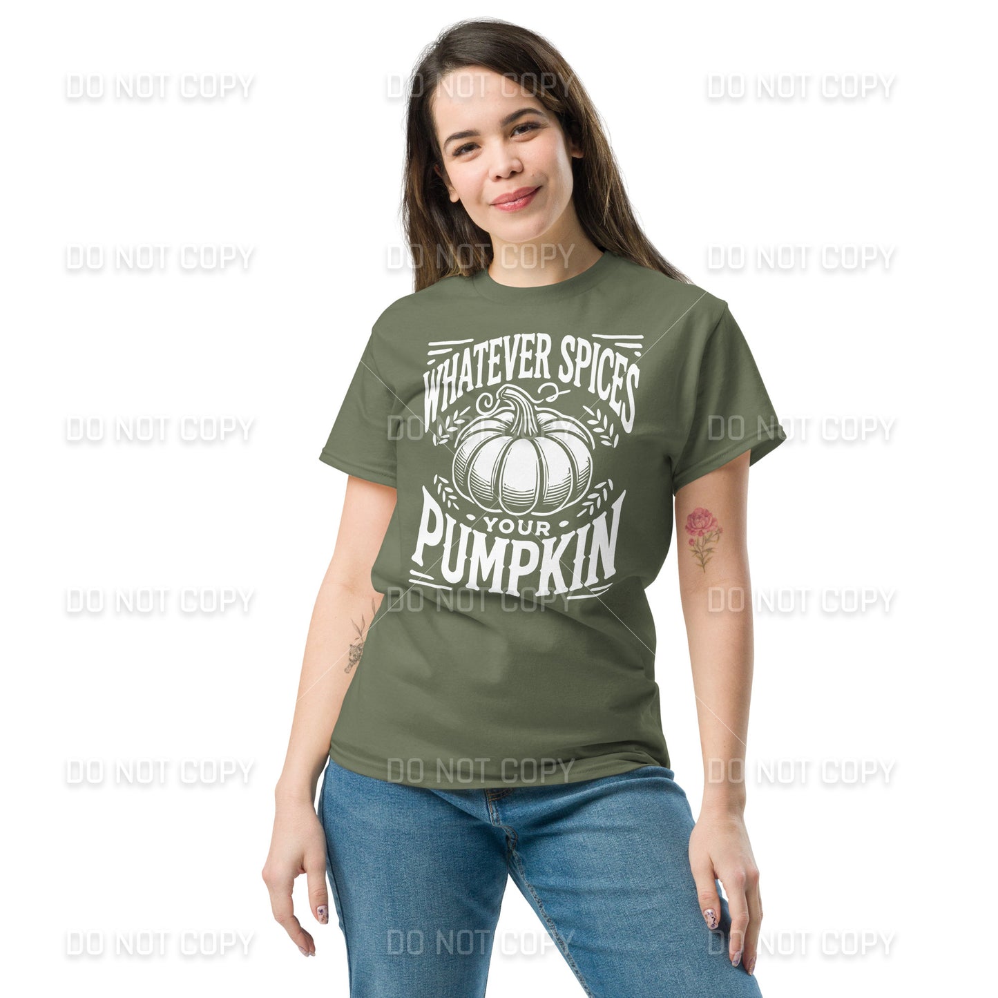 Fall Apparel - Fall - Whatever Spices your Pumpkin T-Shirt - White Printed - Youth & Adult Sizes