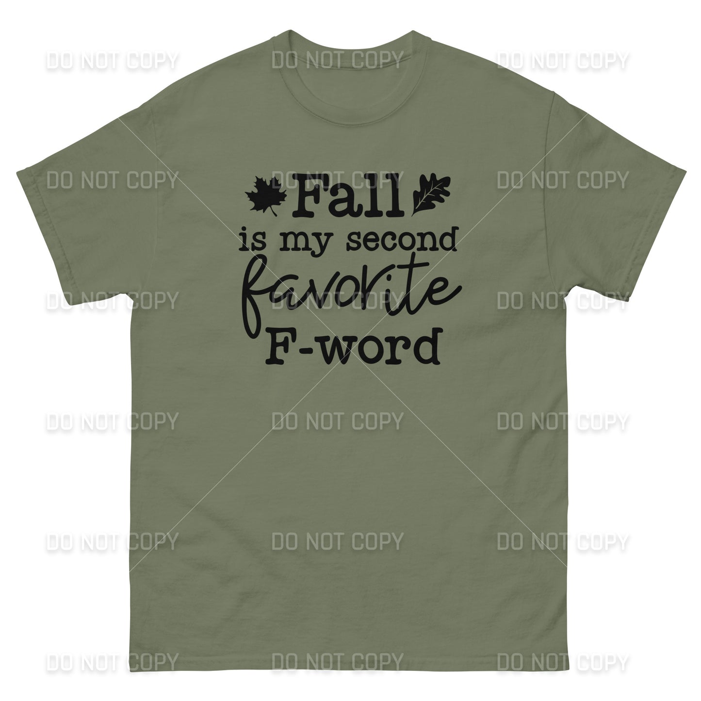 Fall Apparel - Fall, My Second Favorite F-Word T-Shirt - Black Printed - Youth & Adult Sizes