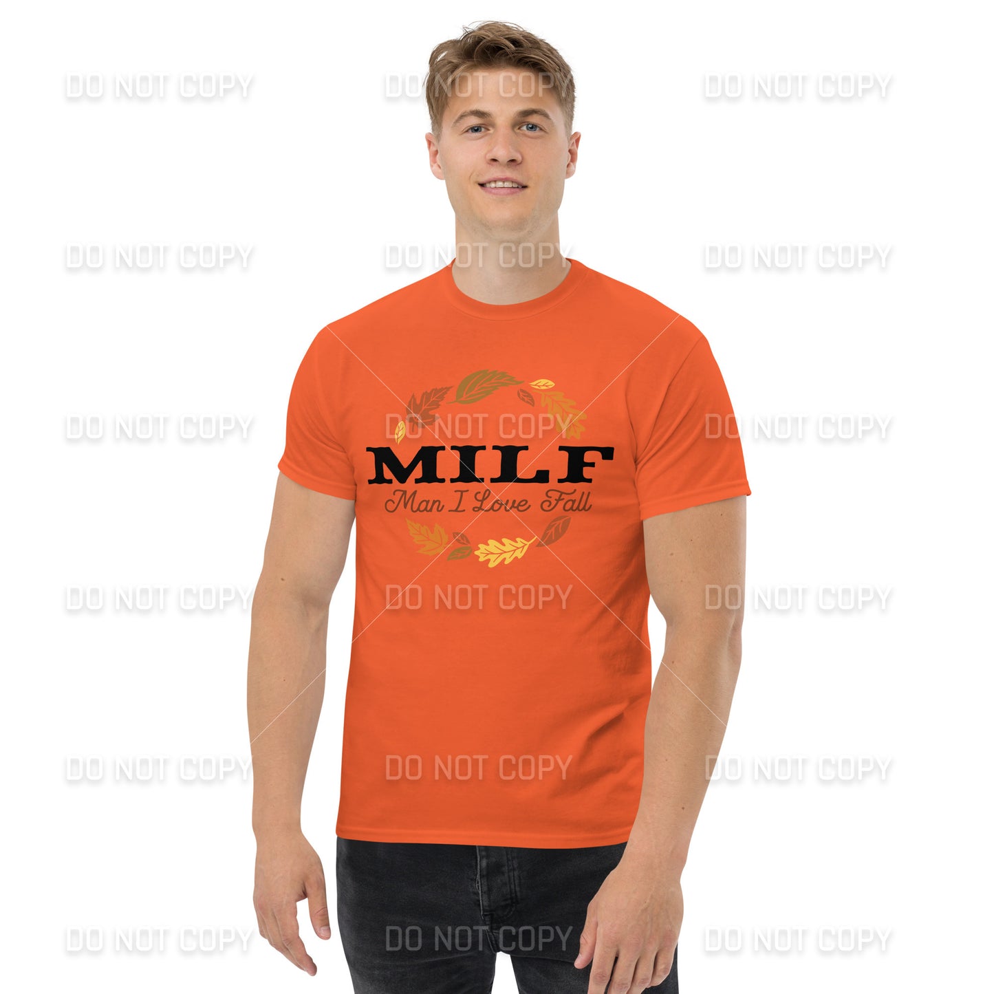 Fall Apparel - Fall MILF -Man I Love Fall - T-Shirt - Black Printed - Youth & Adult Sizes
