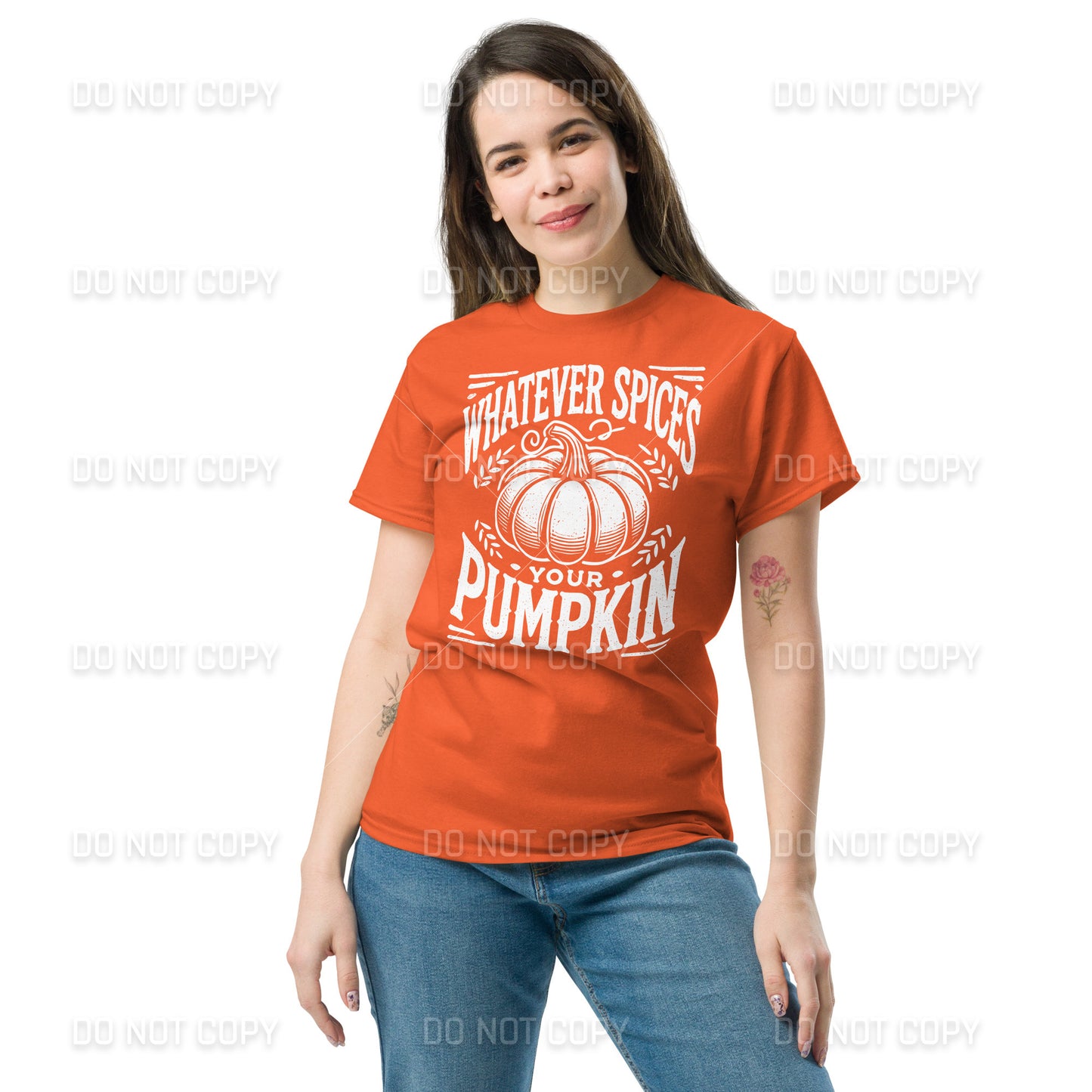 Fall Apparel - Fall - Whatever Spices your Pumpkin T-Shirt - Distressed White Printed - Youth & Adult Sizes