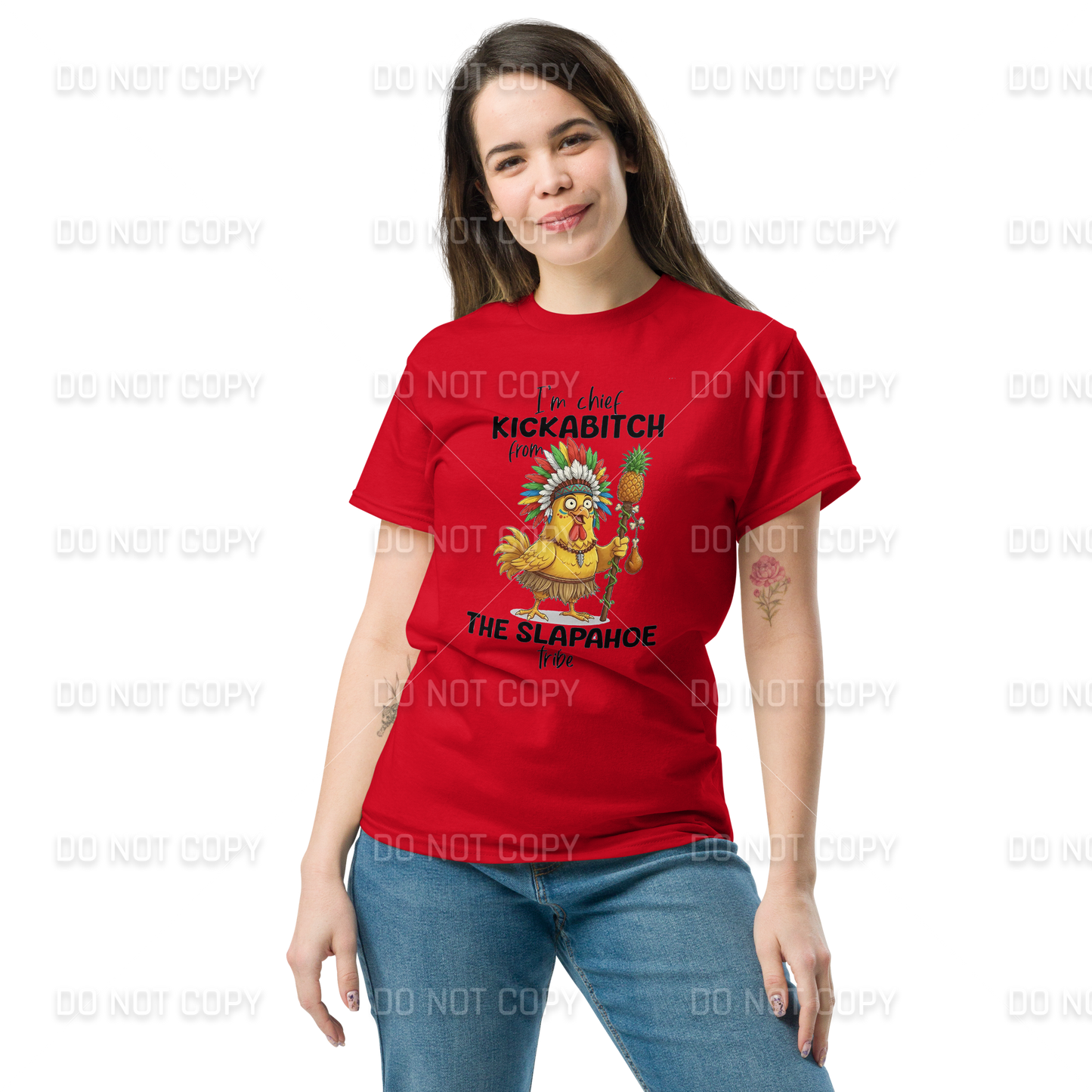 Funny - Chief Kickabitch T-Shirt - Adult Sizes