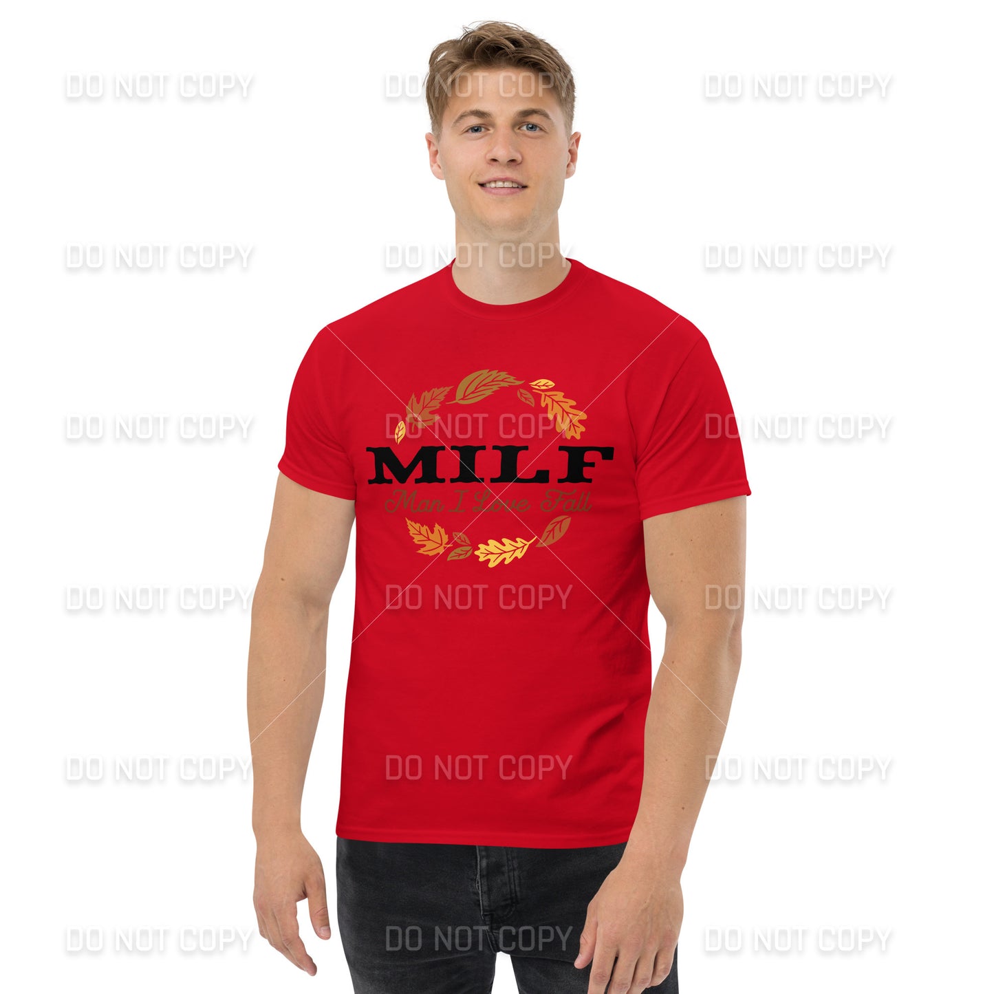 Fall Apparel - Fall MILF -Man I Love Fall - T-Shirt - Black Printed - Youth & Adult Sizes
