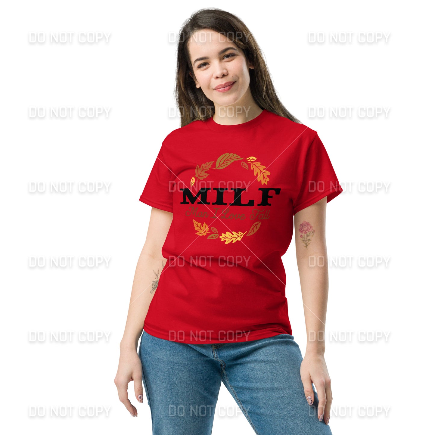 Fall Apparel - Fall MILF -Man I Love Fall - T-Shirt - Black Printed - Youth & Adult Sizes