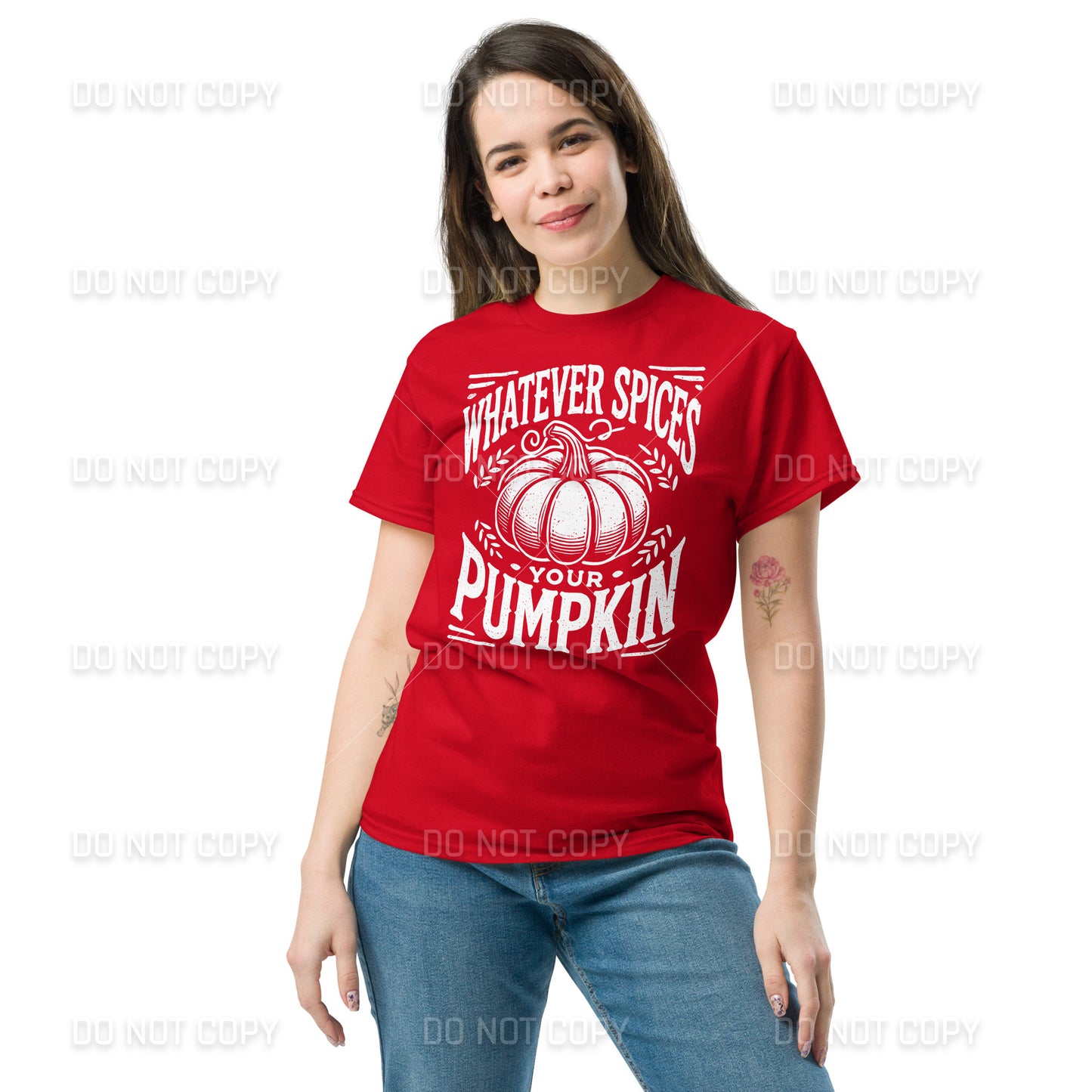 Fall Apparel - Fall - Whatever Spices your Pumpkin T-Shirt - Distressed White Printed - Youth & Adult Sizes