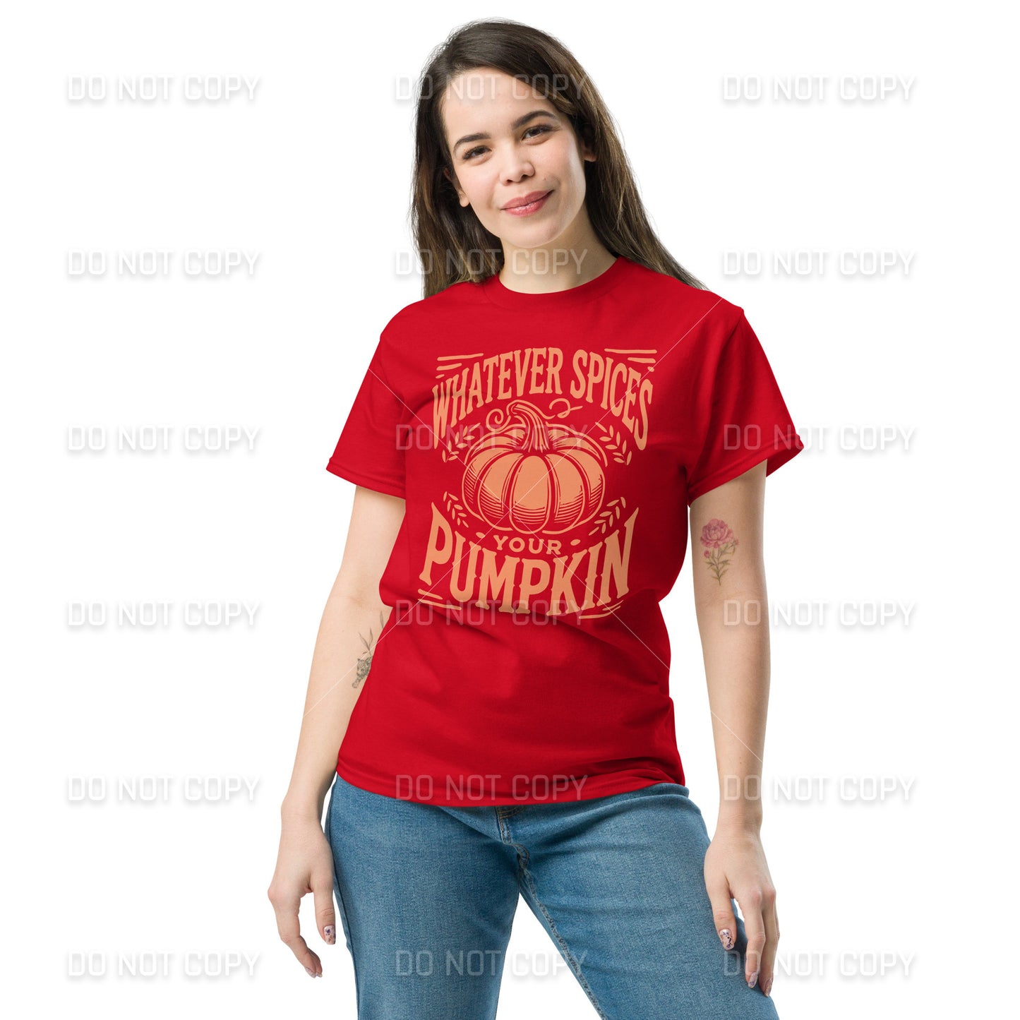 Fall Apparel - Fall - Whatever Spices your Pumpkin T-Shirt - Orange Printed - Youth & Adult Sizes