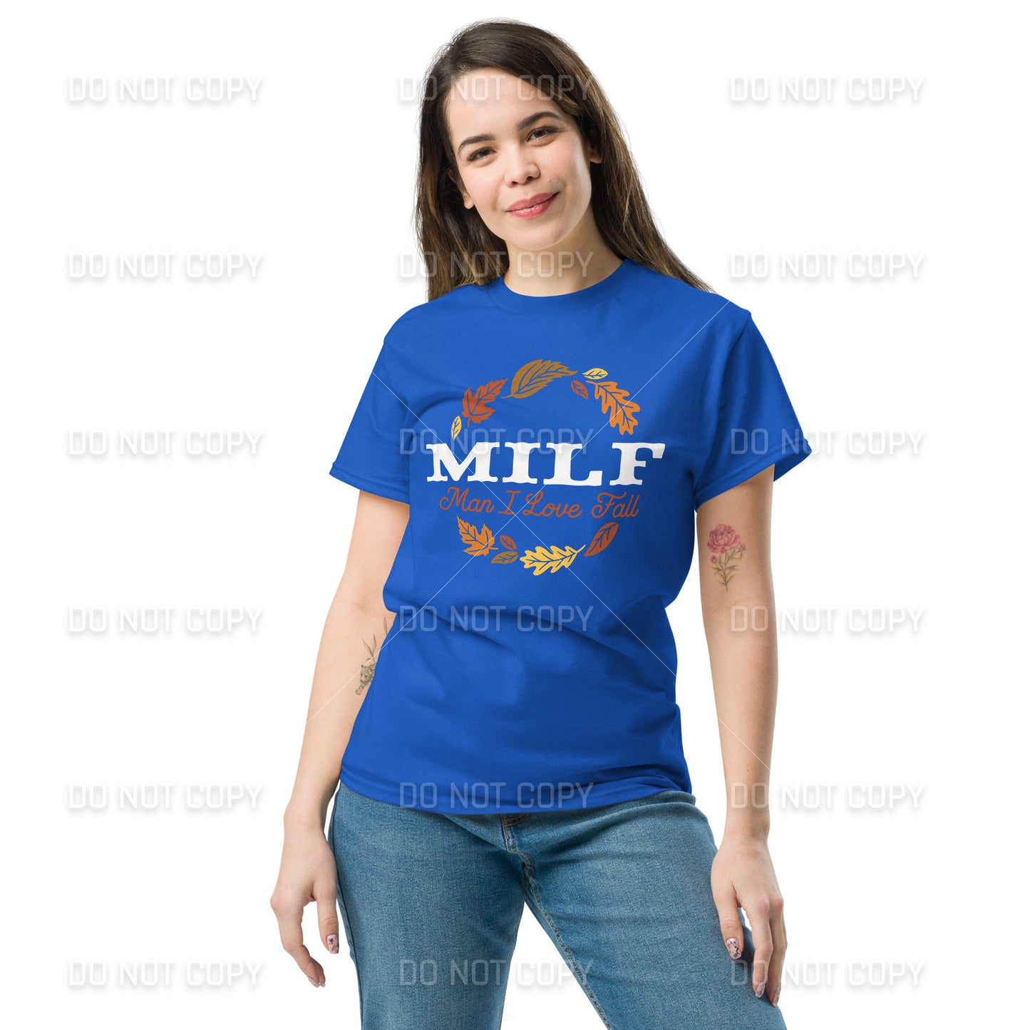 Fall Apparel - Fall MILF -Man I Love Fall T-Shirt - White Printed - Youth & Adult Sizes