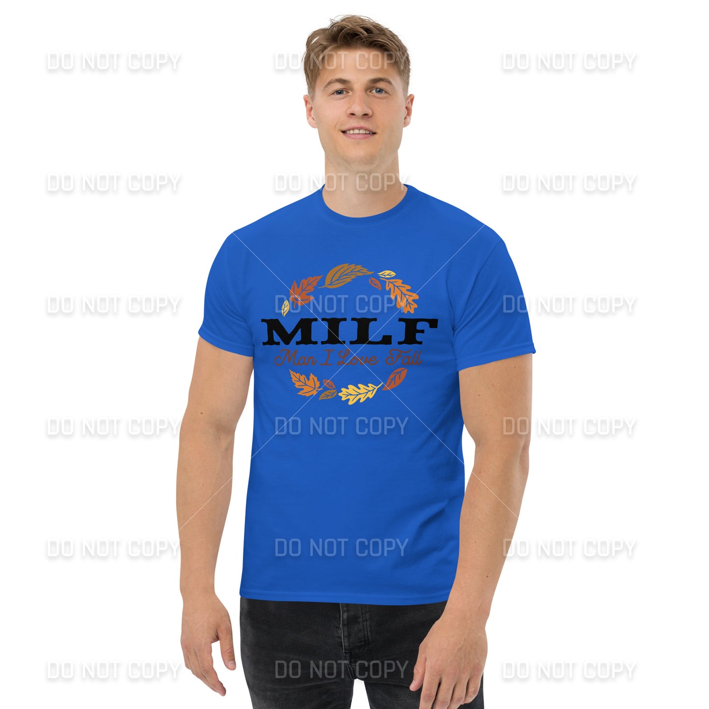 Fall Apparel - Fall MILF -Man I Love Fall - T-Shirt - Black Printed - Youth & Adult Sizes