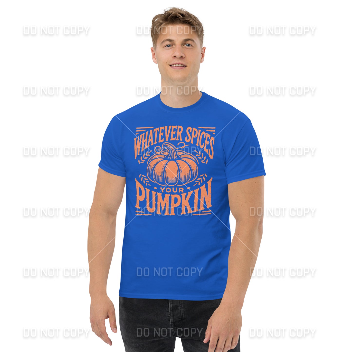Fall Apparel - Fall - Whatever Spices your Pumpkin T-Shirt - Distressed Orange Printed - Youth & Adult Sizes