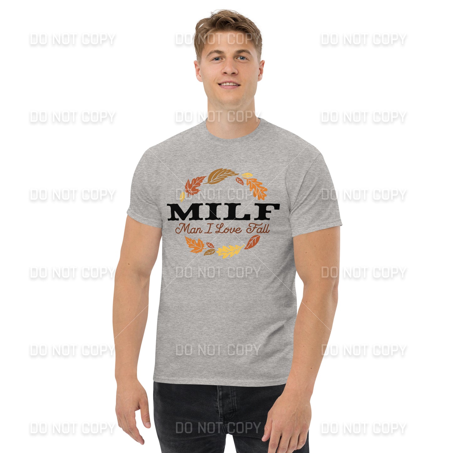 Fall Apparel - Fall MILF -Man I Love Fall - T-Shirt - Black Printed - Youth & Adult Sizes
