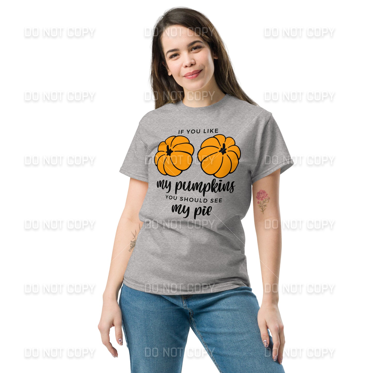 Fall Apparel - Fall - If you like my Pumpkins, You should see my Pie T-Shirt - Black Printed - Youth & Adult Sizes