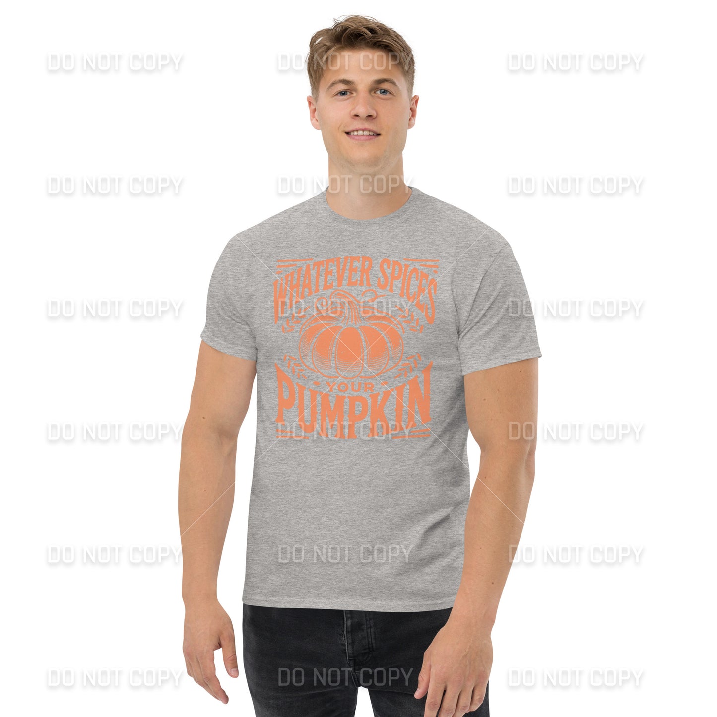 Fall Apparel - Fall - Whatever Spices your Pumpkin T-Shirt - Distressed Orange Printed - Youth & Adult Sizes