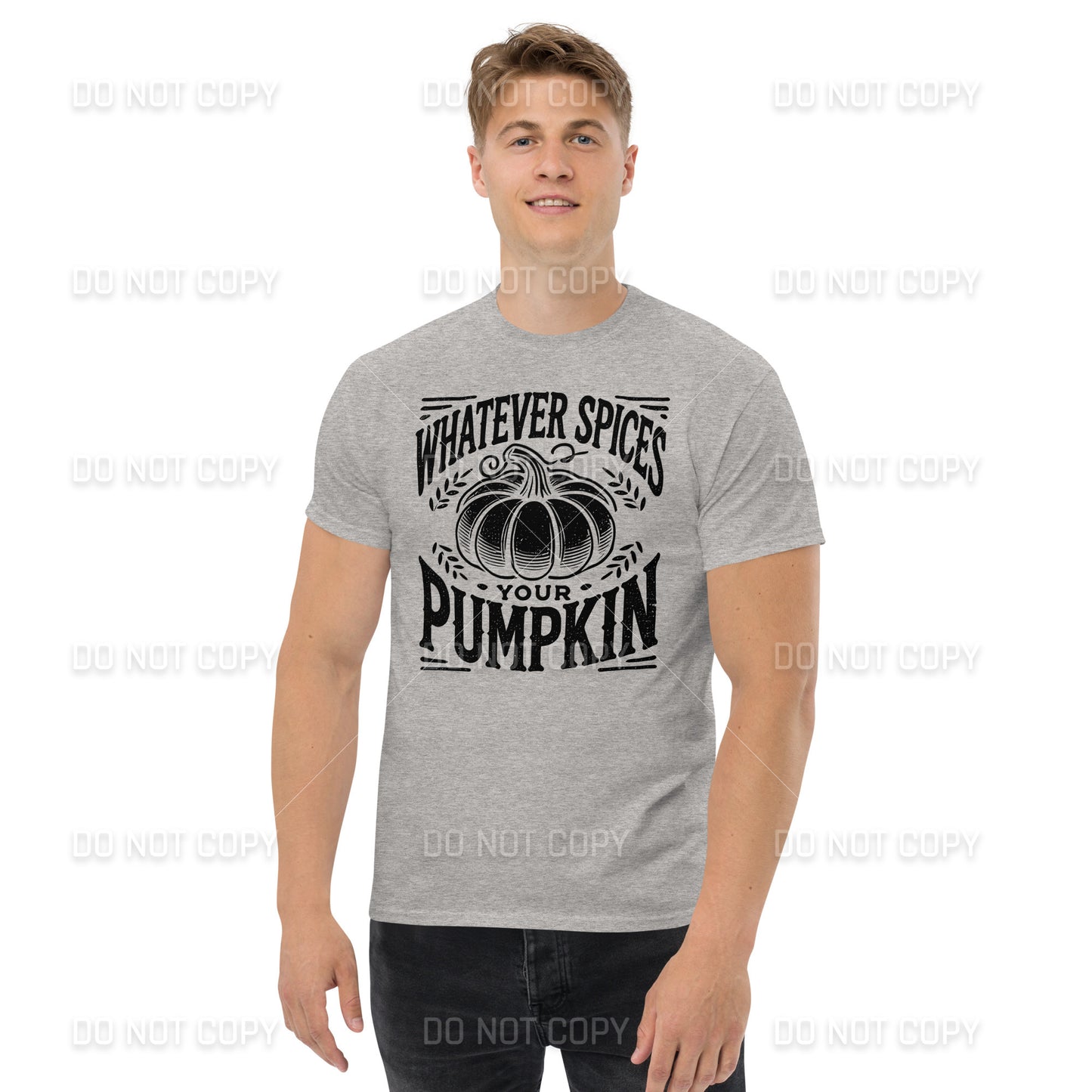 Fall Apparel - Fall - Whatever Spices your Pumpkin T-Shirt - Distressed Black Printed - Youth & Adult Sizes