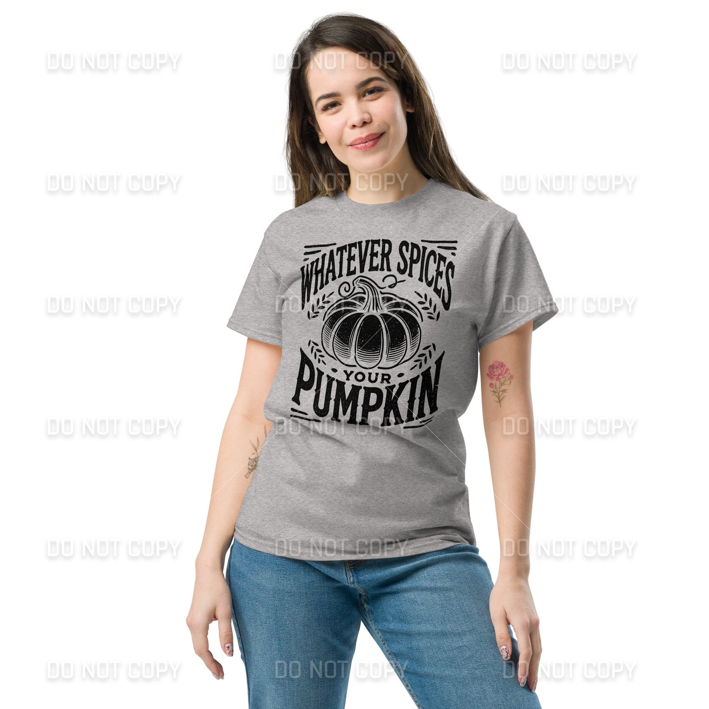 Fall Apparel - Fall - Whatever Spices your Pumpkin T-Shirt - Distressed Black Printed - Youth & Adult Sizes