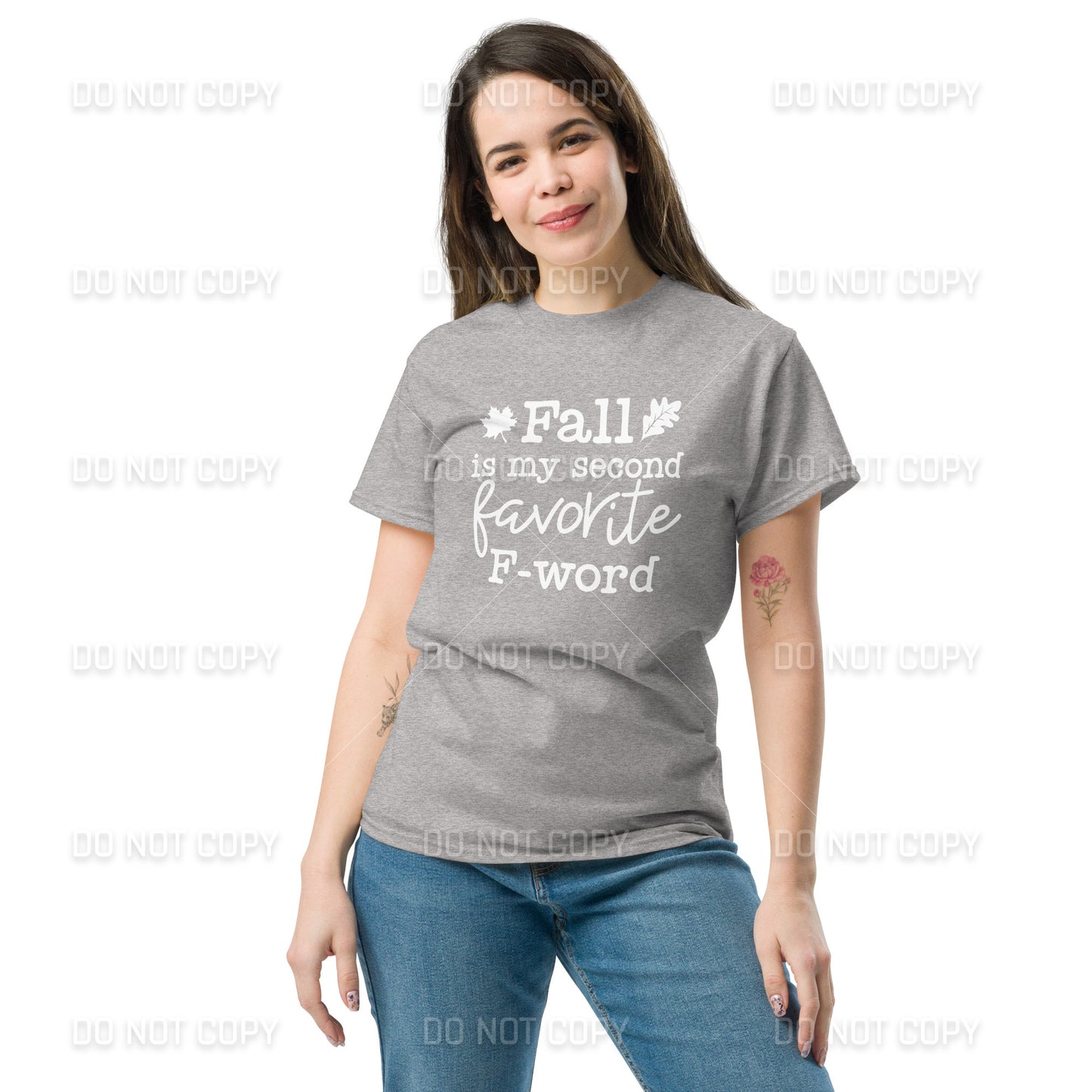 Fall Apparel - Fall, My Second Favorite F-Word T-Shirt - White Printed - Youth & Adult Sizes