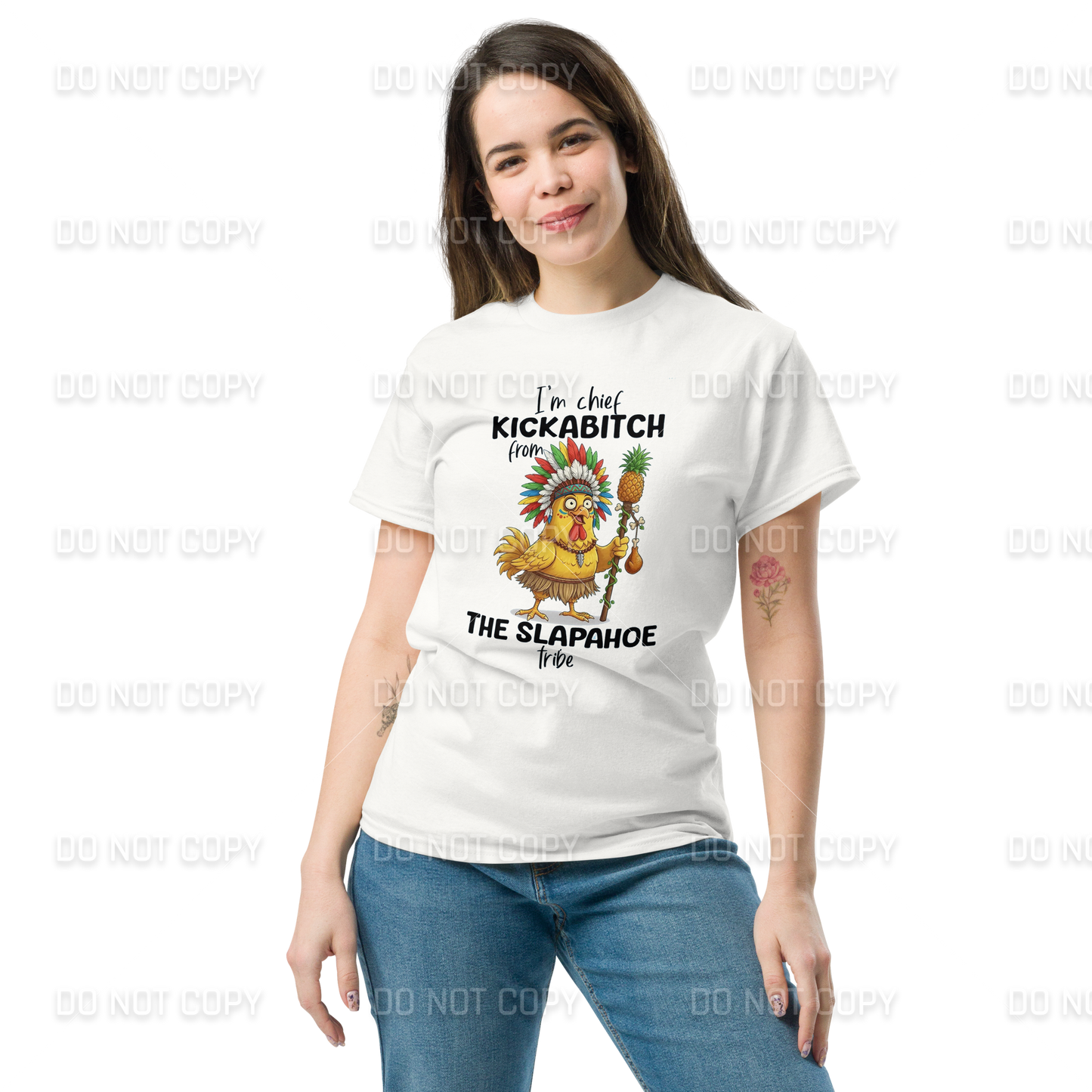 Funny - Chief Kickabitch T-Shirt - Adult Sizes